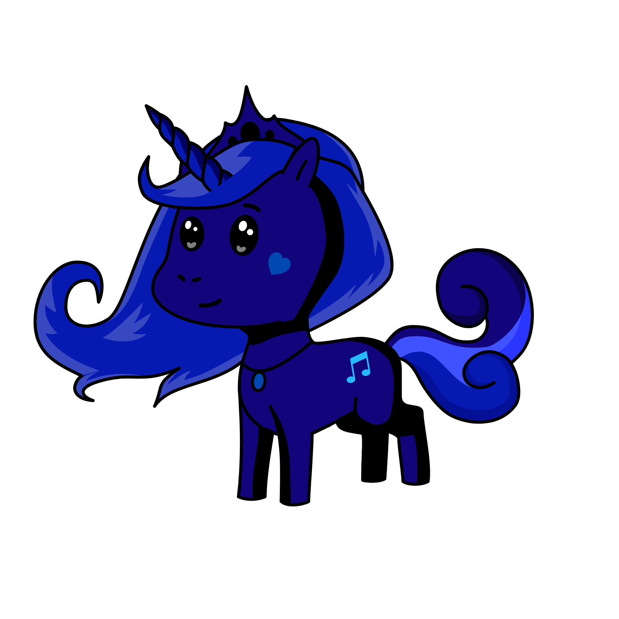 Princess Luna, the unicorn