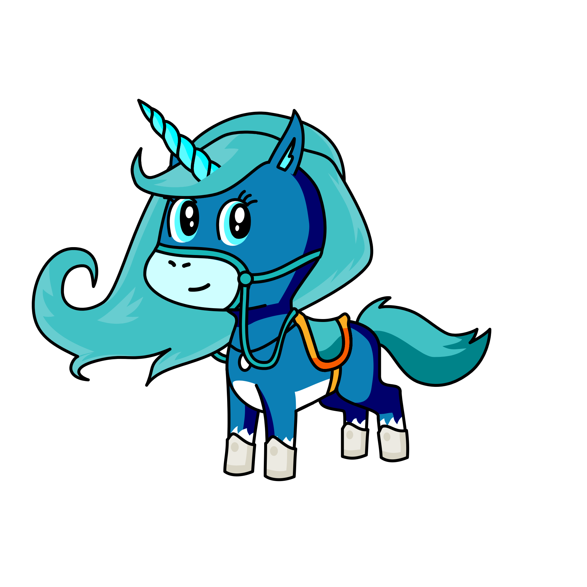 Moonlight, the unicorn