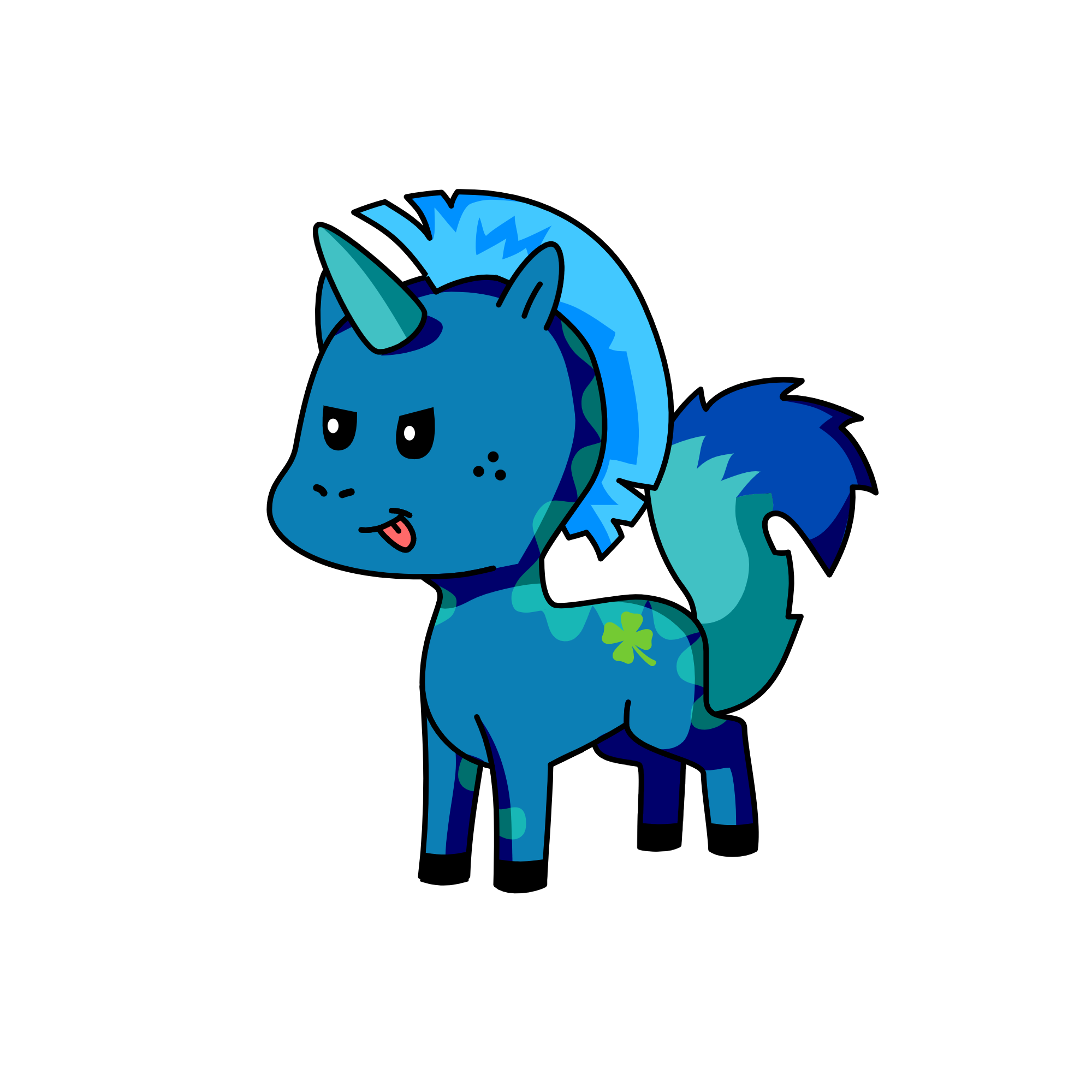 Spiky, the unicorn