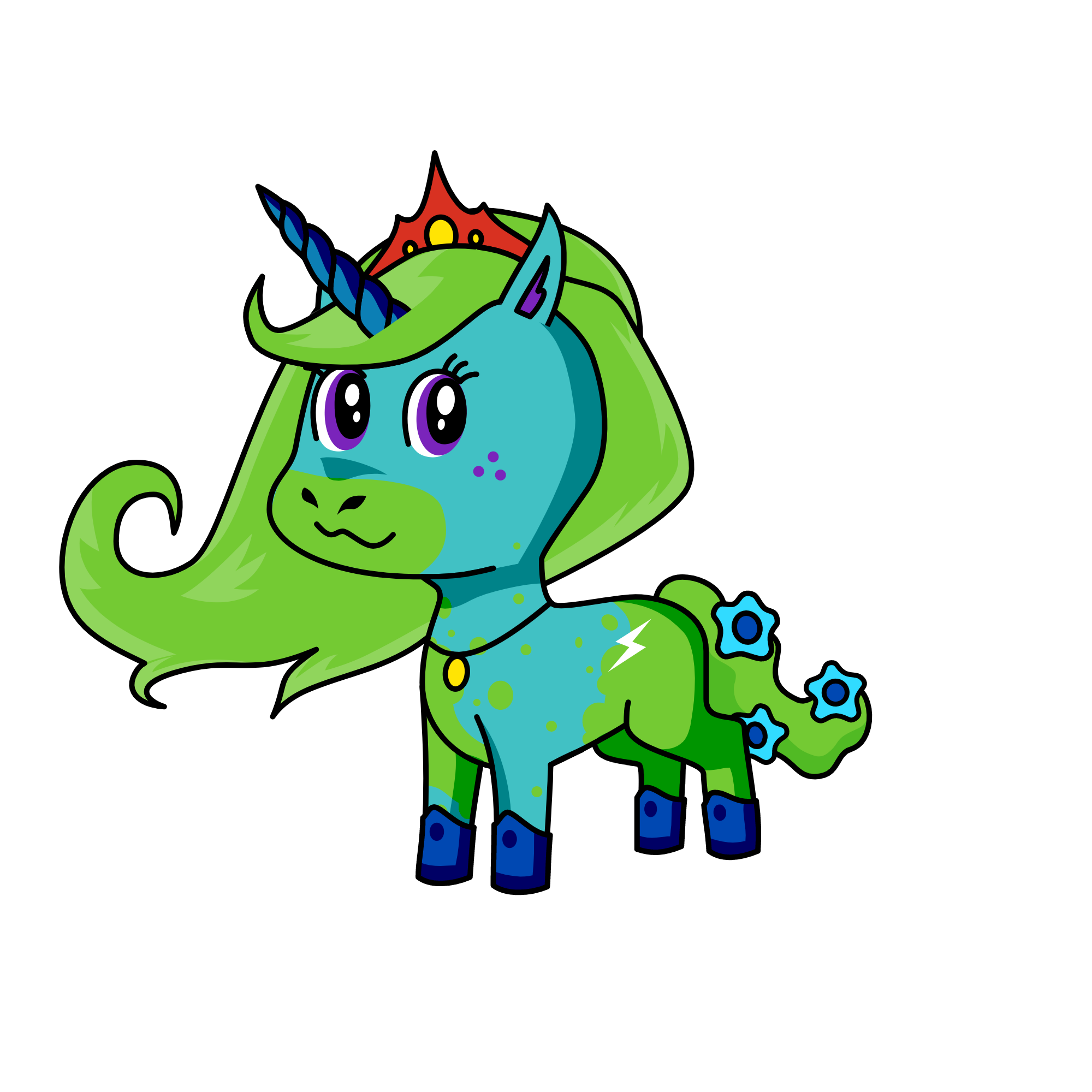 Moonwalker, the unicorn