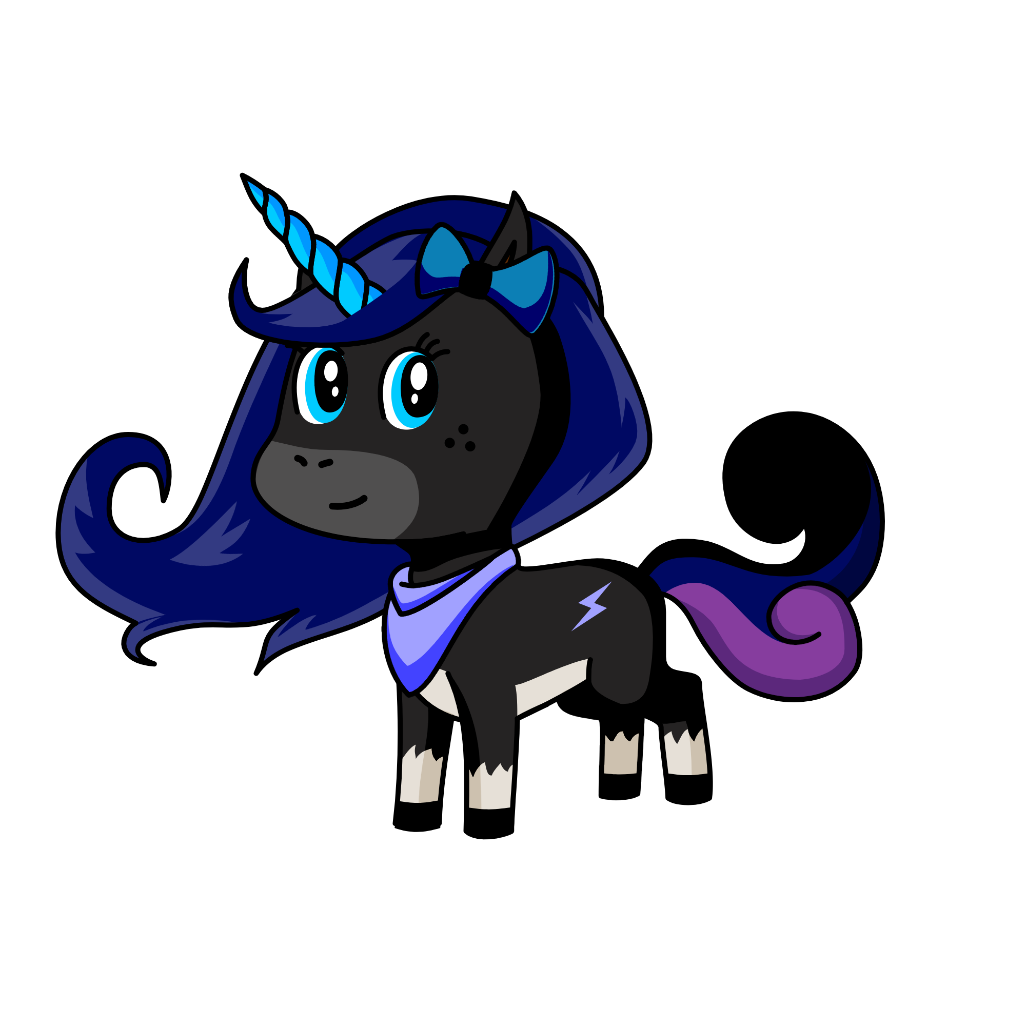 Dazzling Moonlight, the unicorn