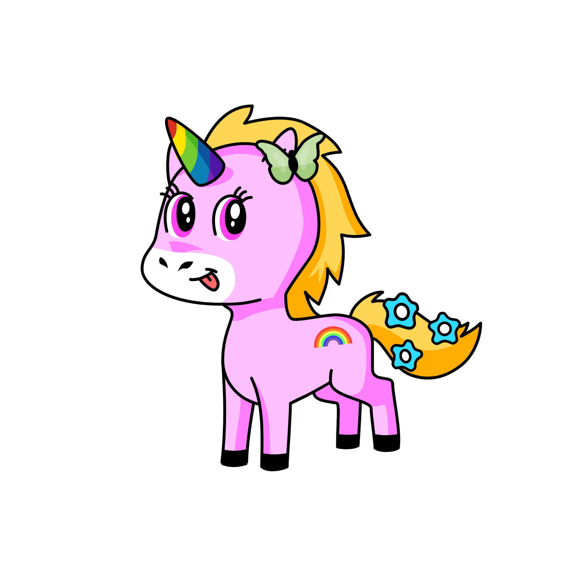 rainbow, the unicorn