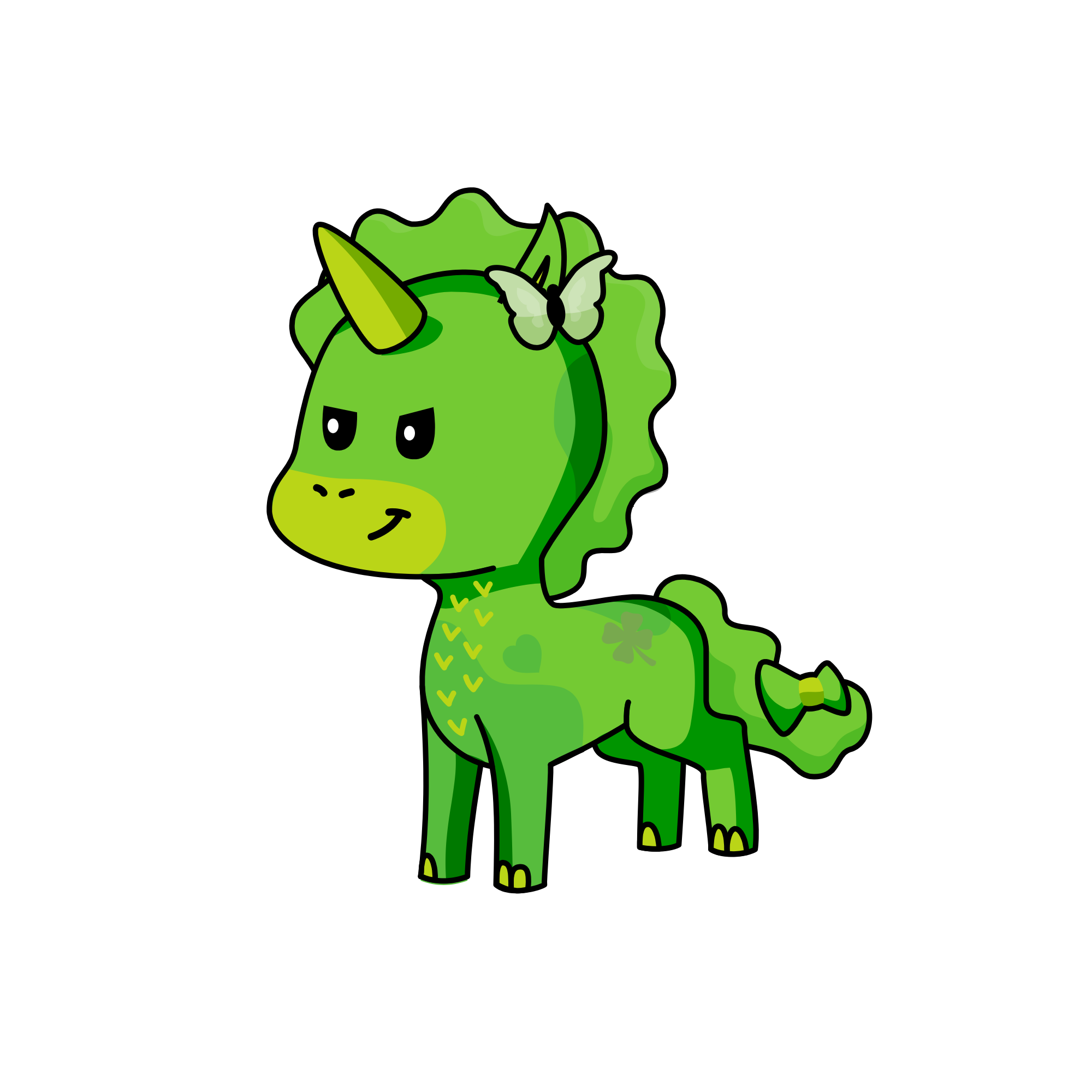 Lime, the unicorn