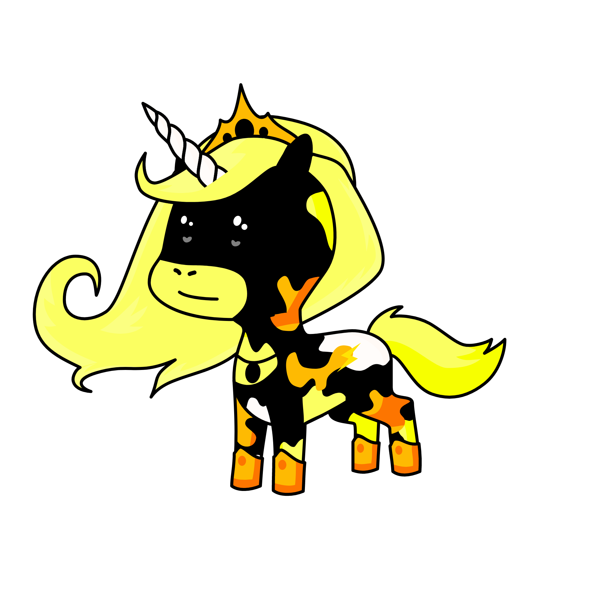 Golden Moon, the unicorn