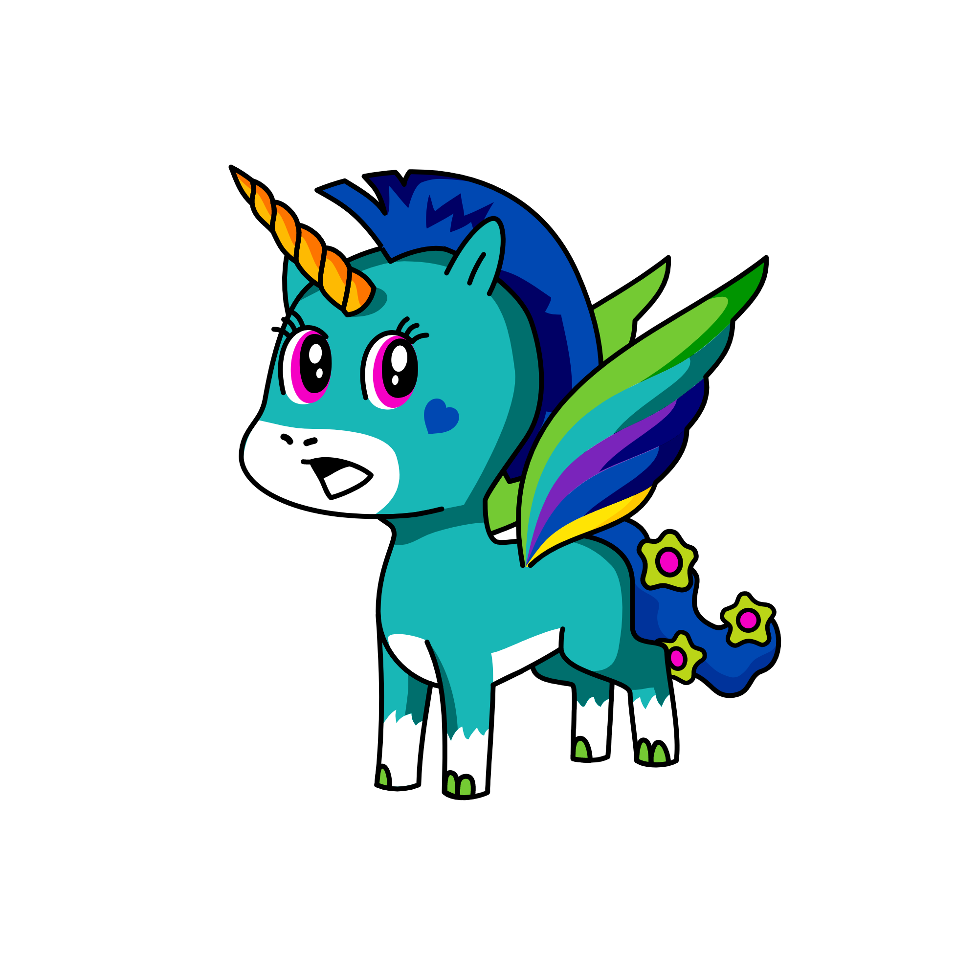 HoneyComb, the unicorn