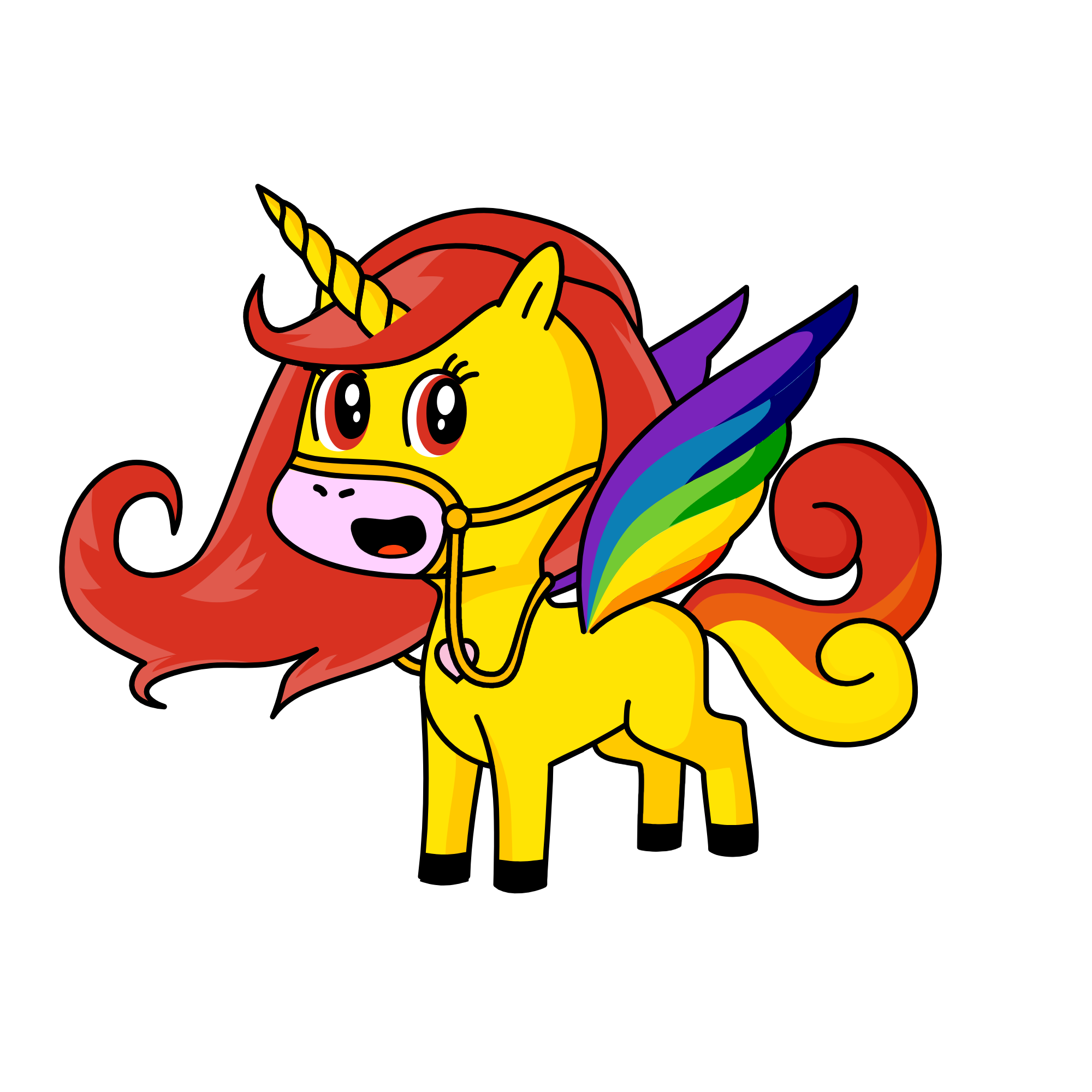 Rainbow, the unicorn