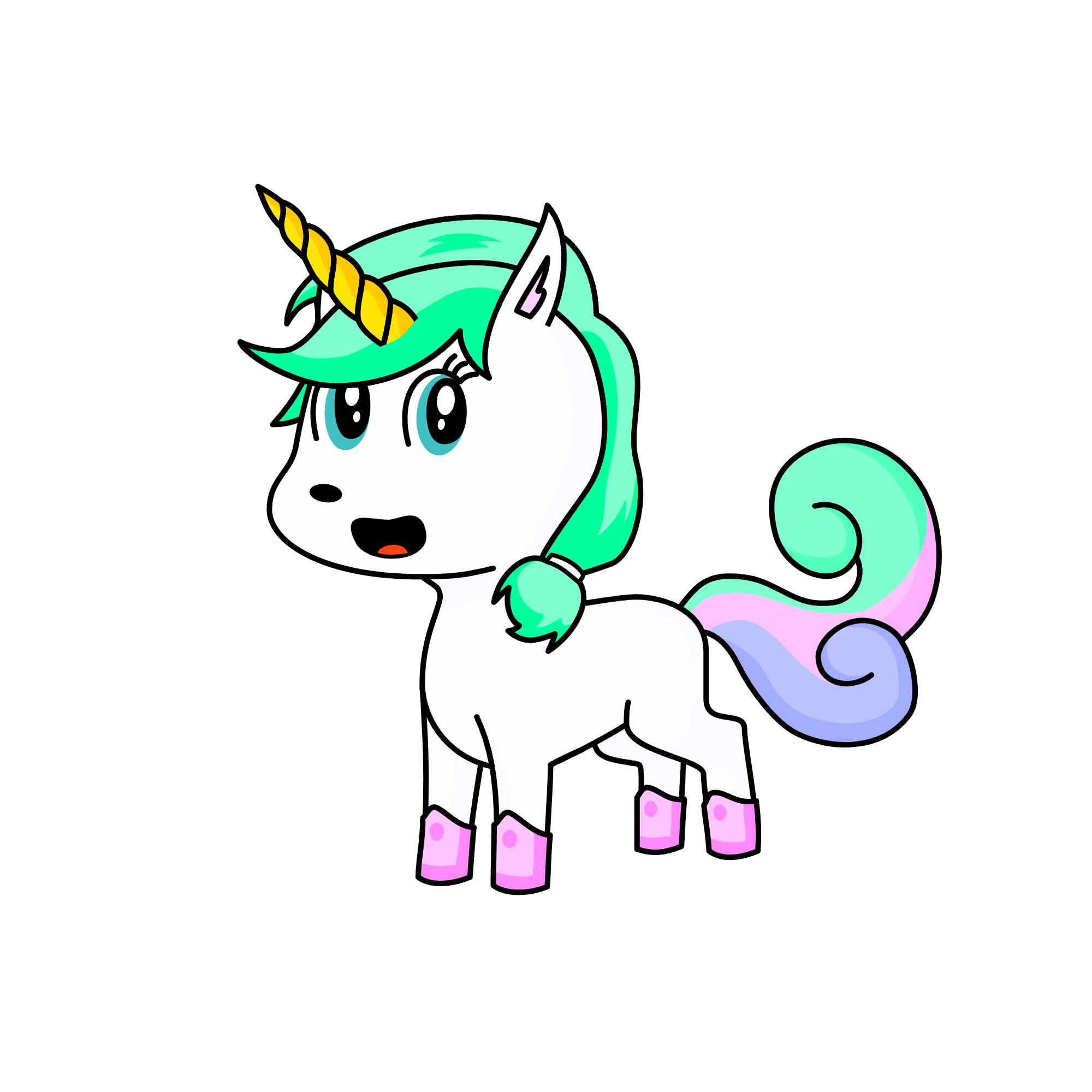 PastelWolf101, the unicorn
