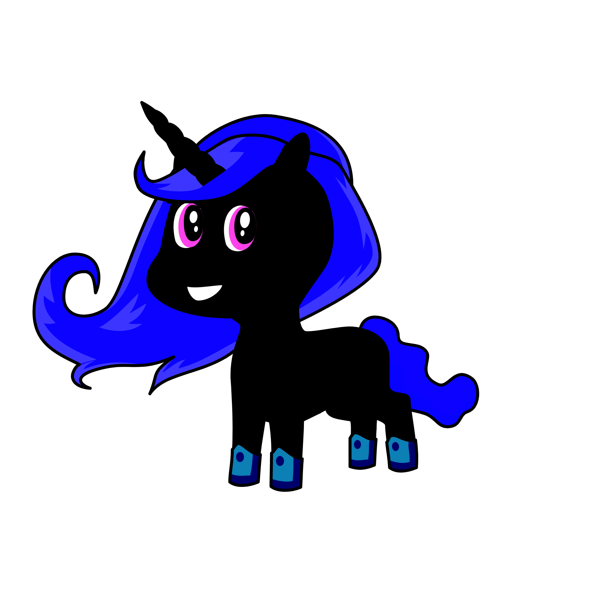 luna, did you now that my little sis was born last night at the lunar eclipse, the unicorn