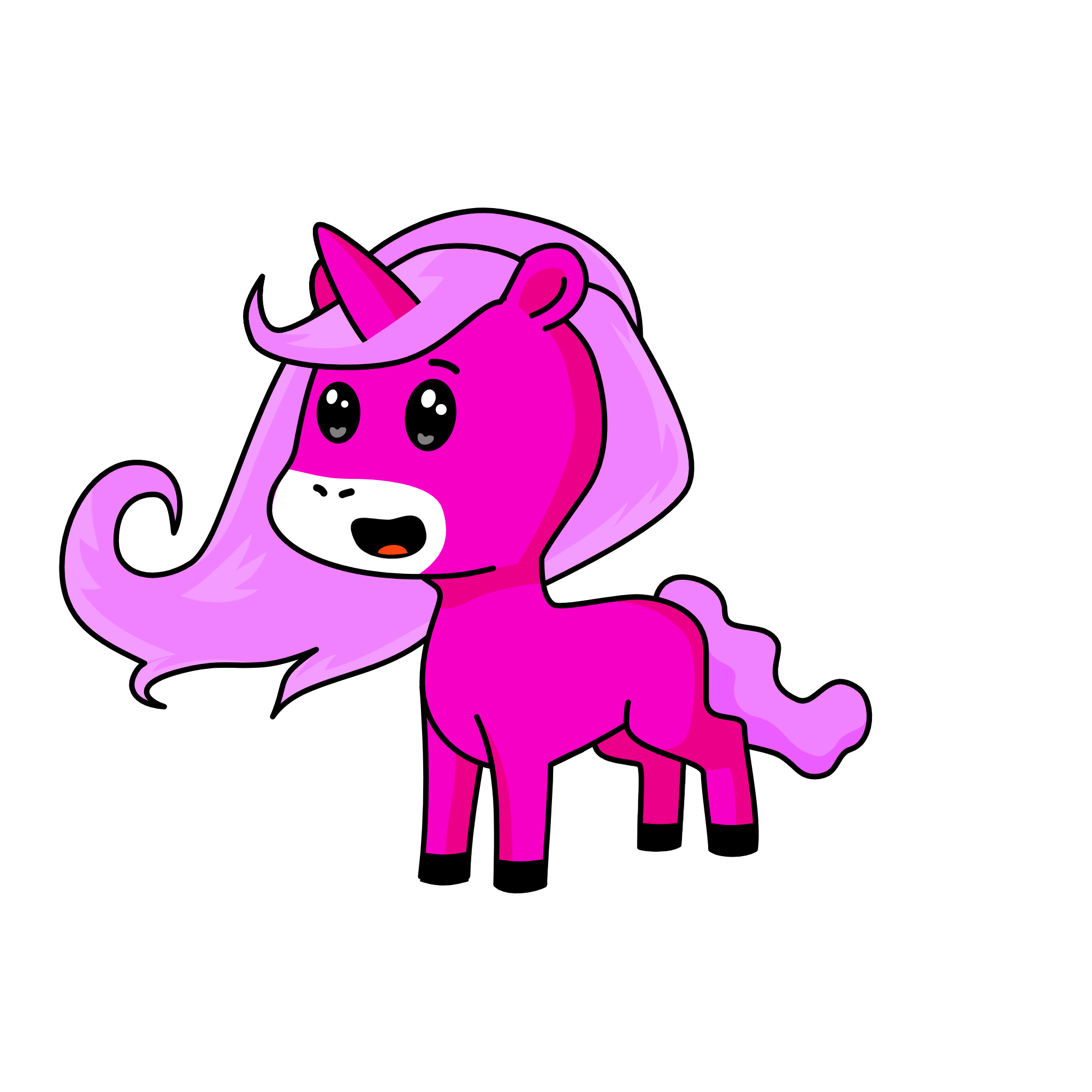 Pinkie-pie, the unicorn