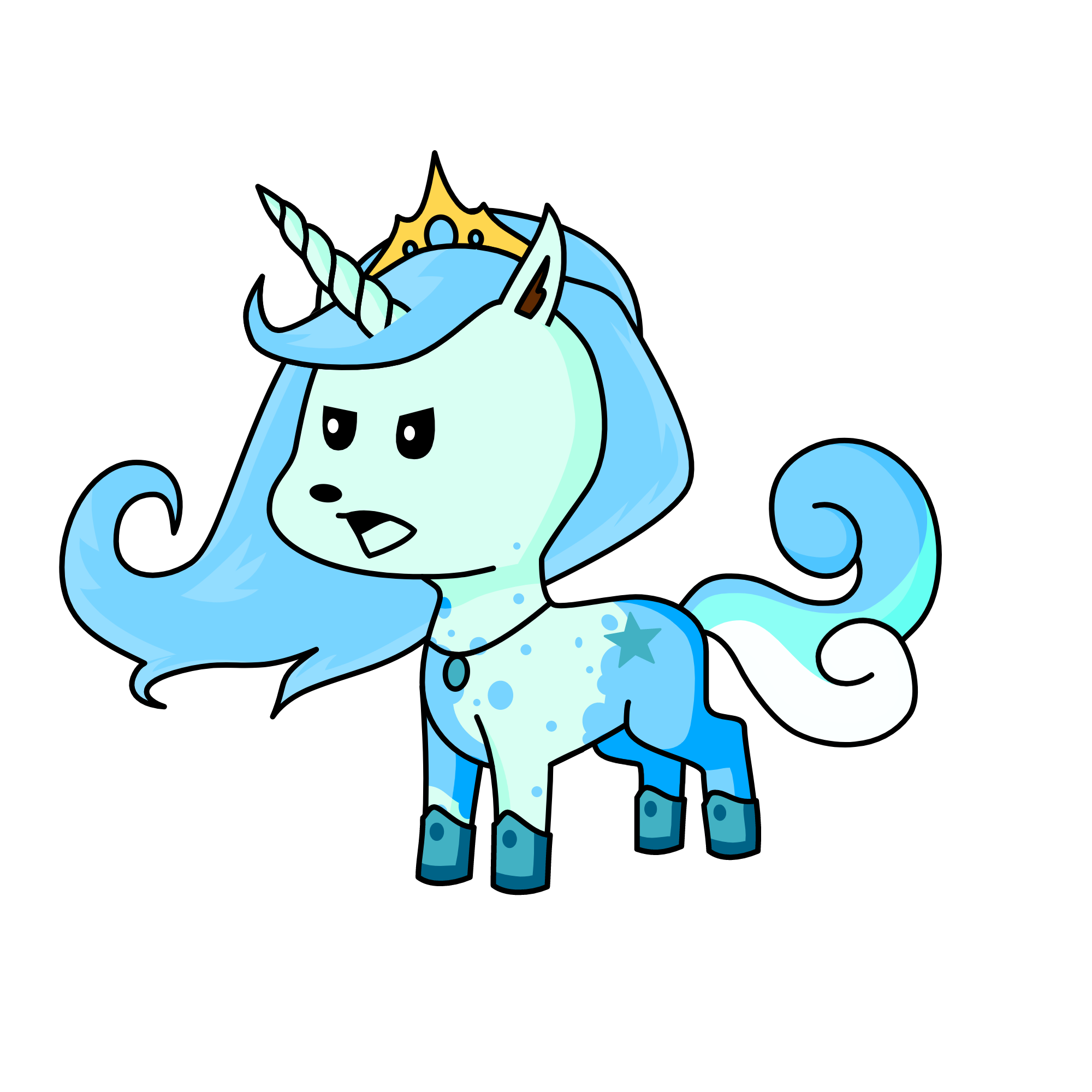 Winter, the unicorn