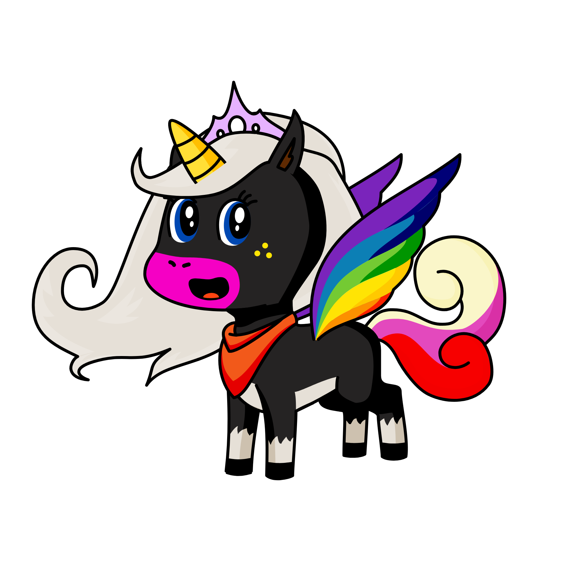 cloudy, the unicorn