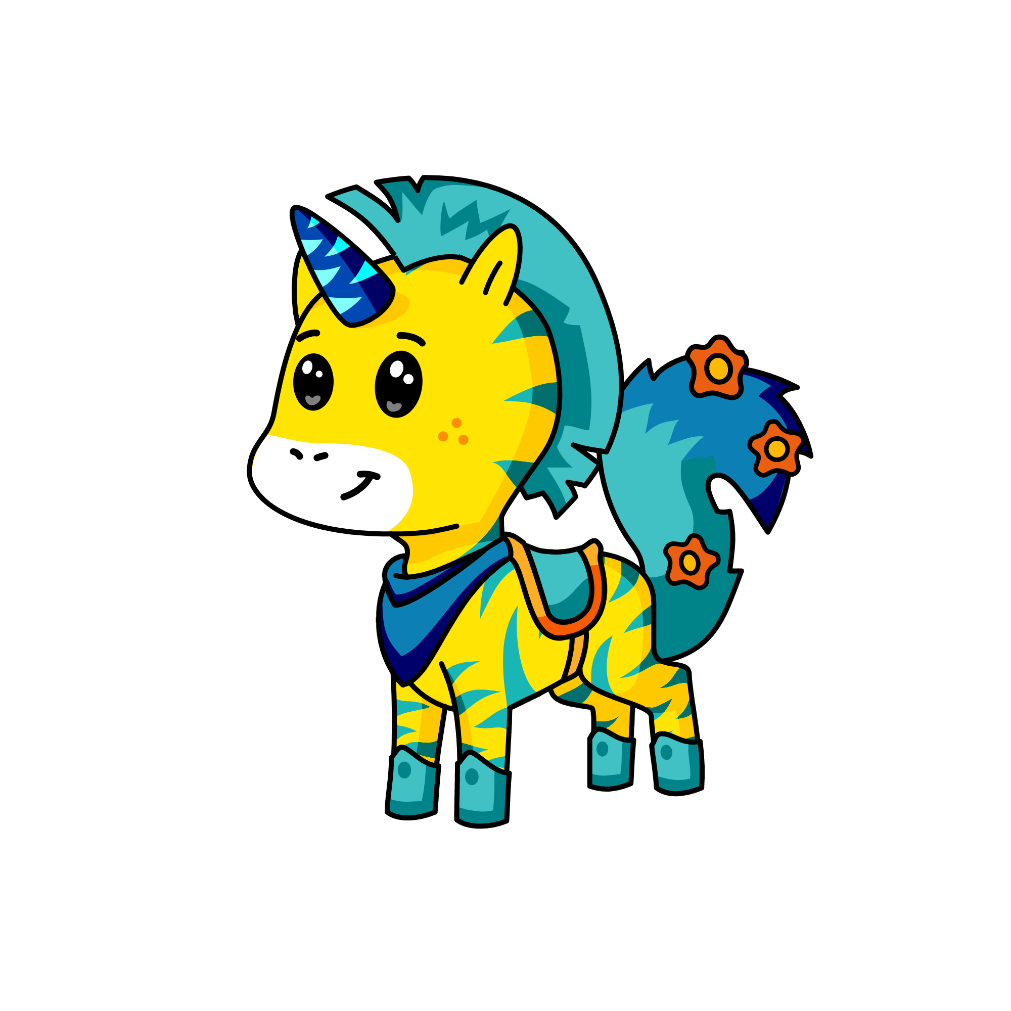 Bluey, the unicorn