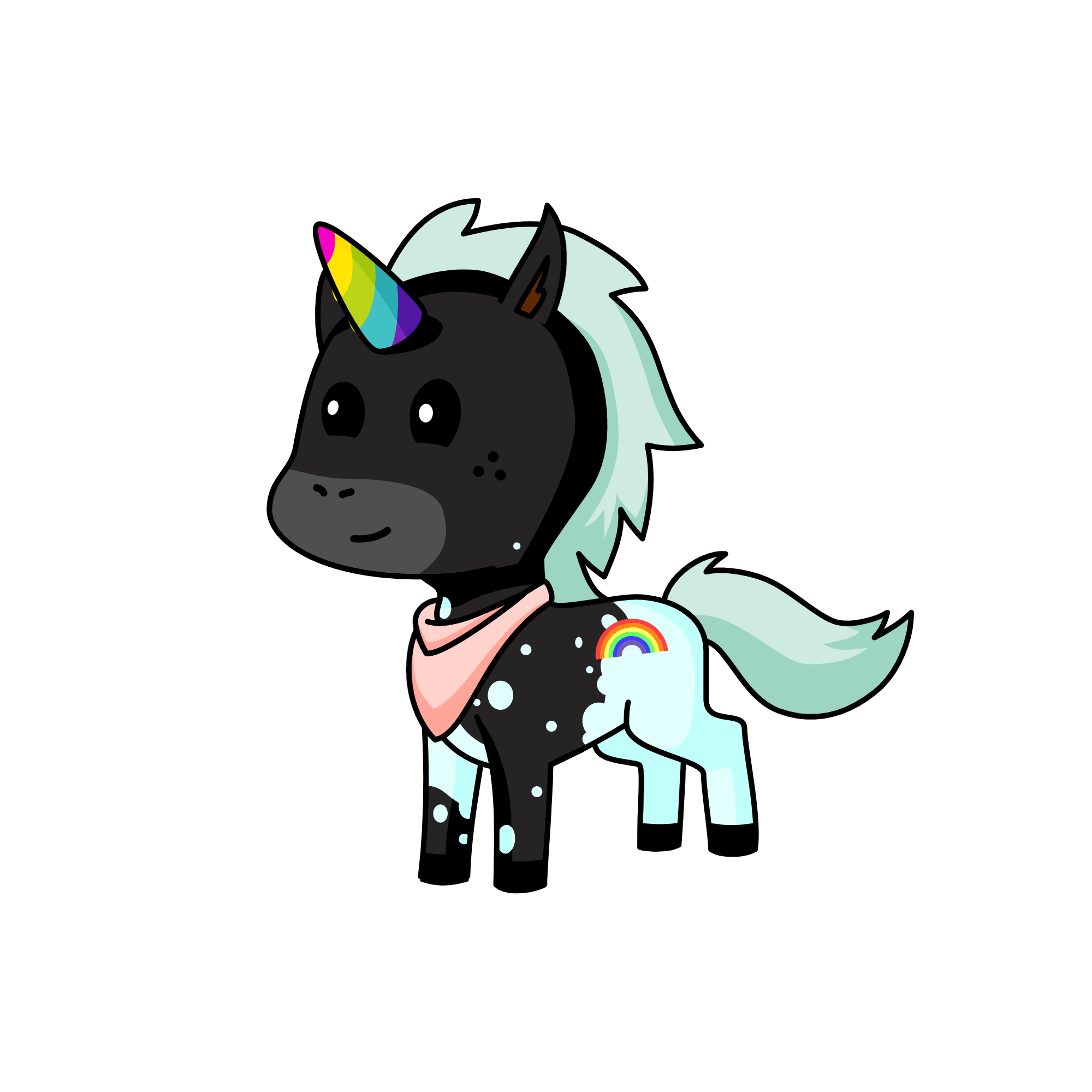 Bubbly Rainbow <3, the unicorn