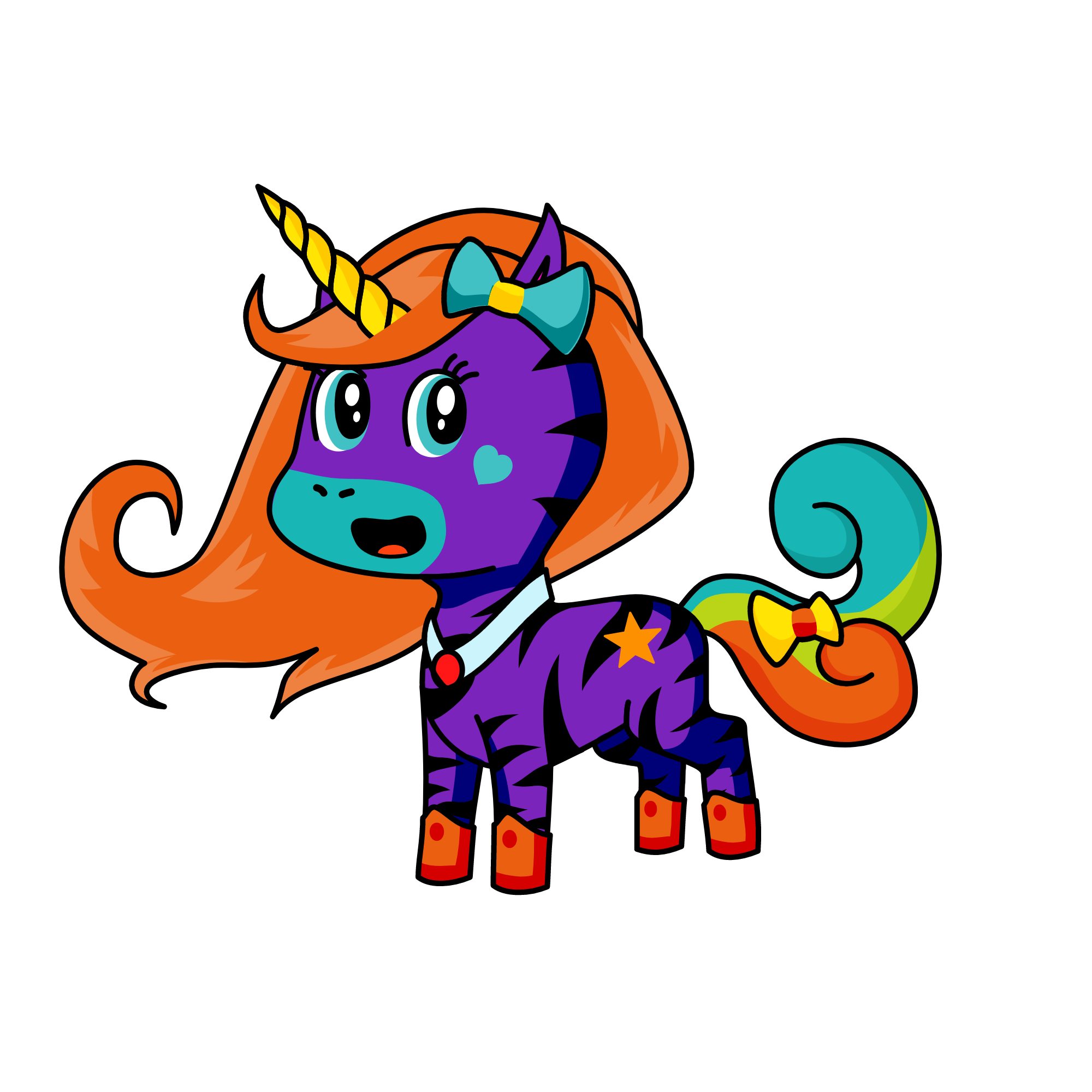 bluey, the unicorn