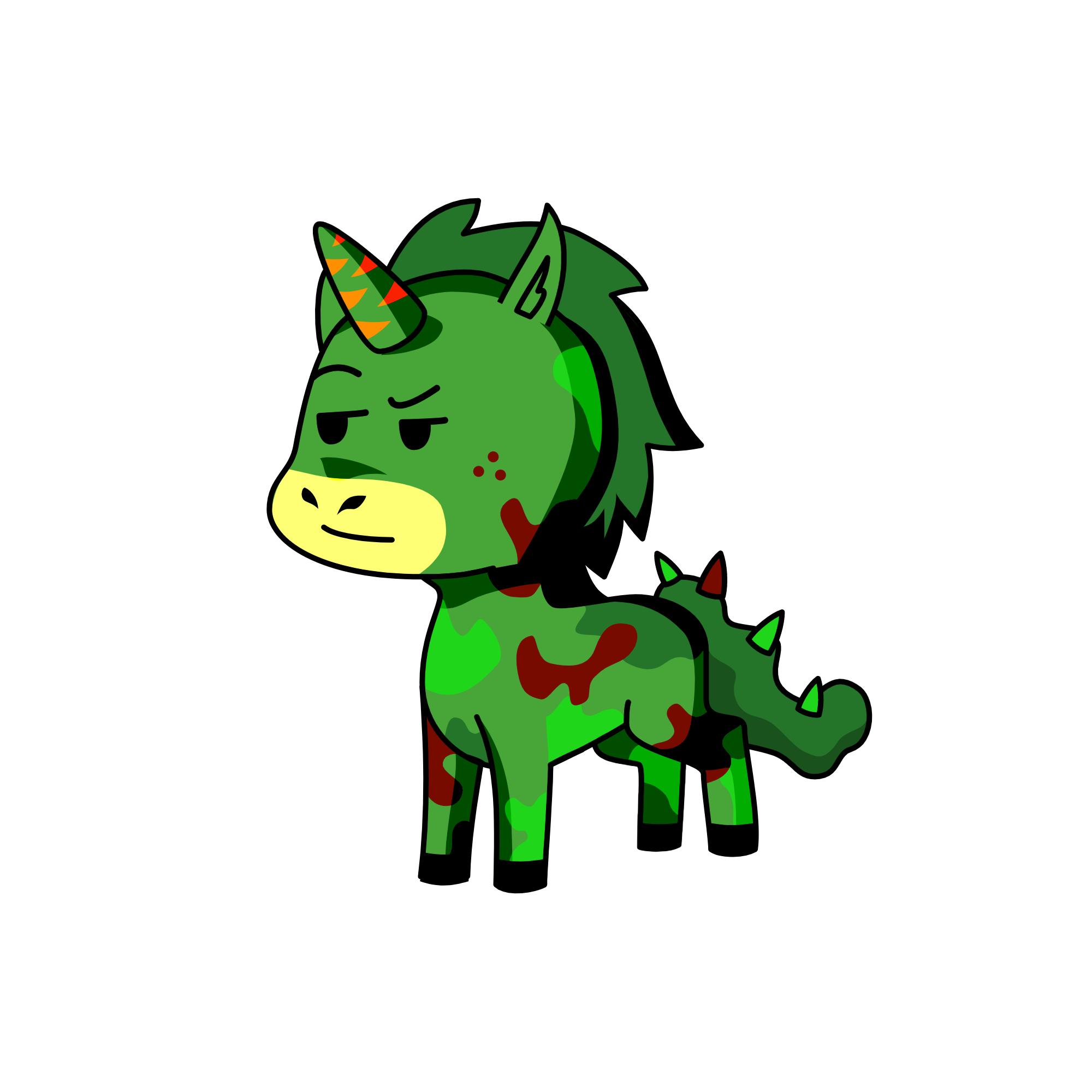 camouflage, the unicorn