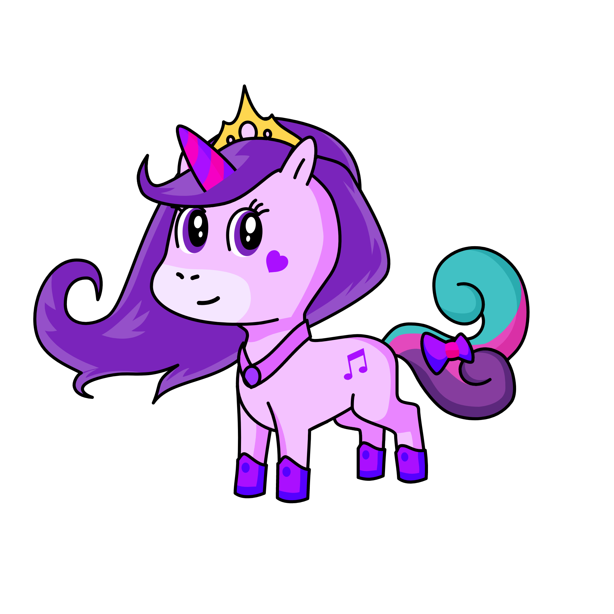 Midnight galaxy, the unicorn