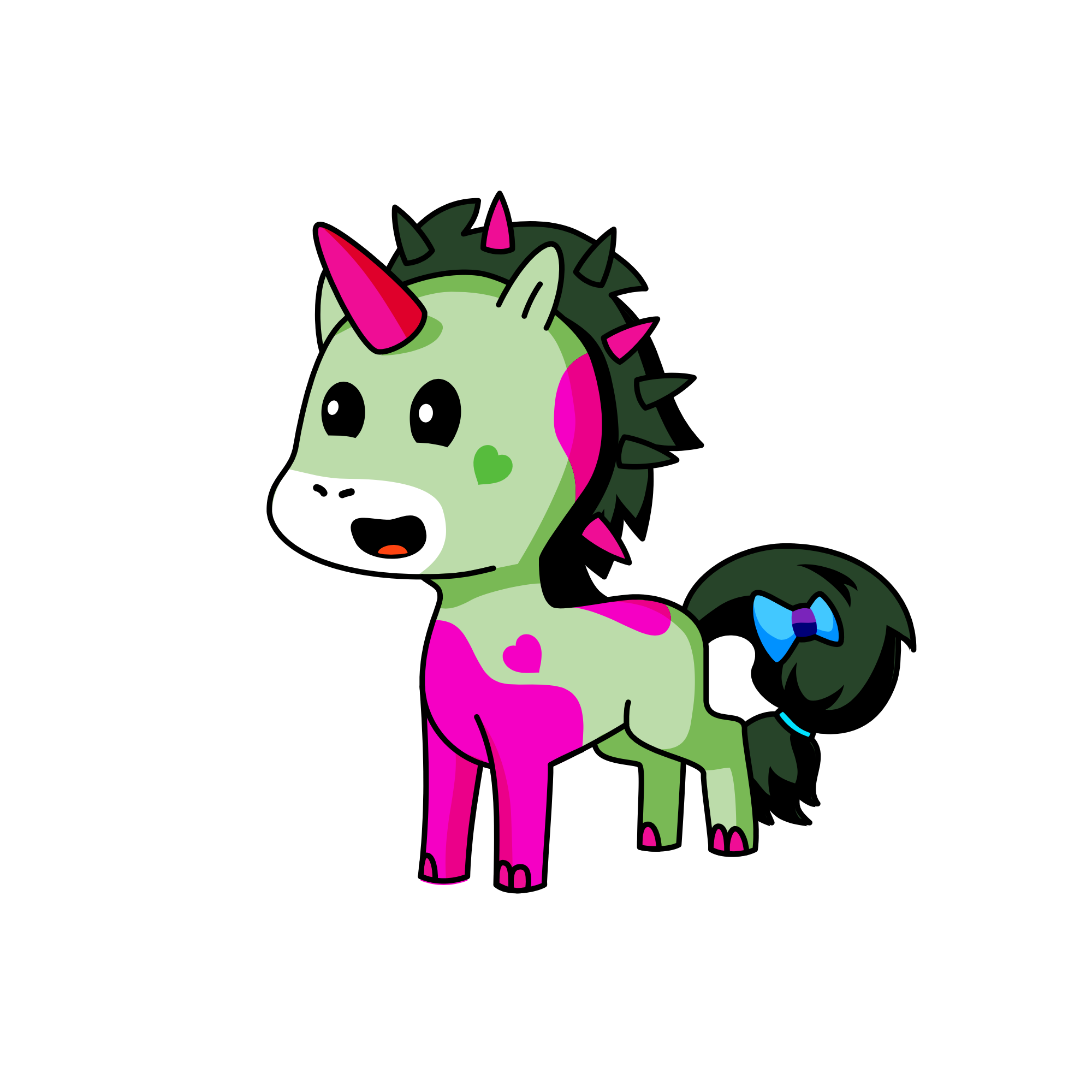 Fluffy, the unicorn