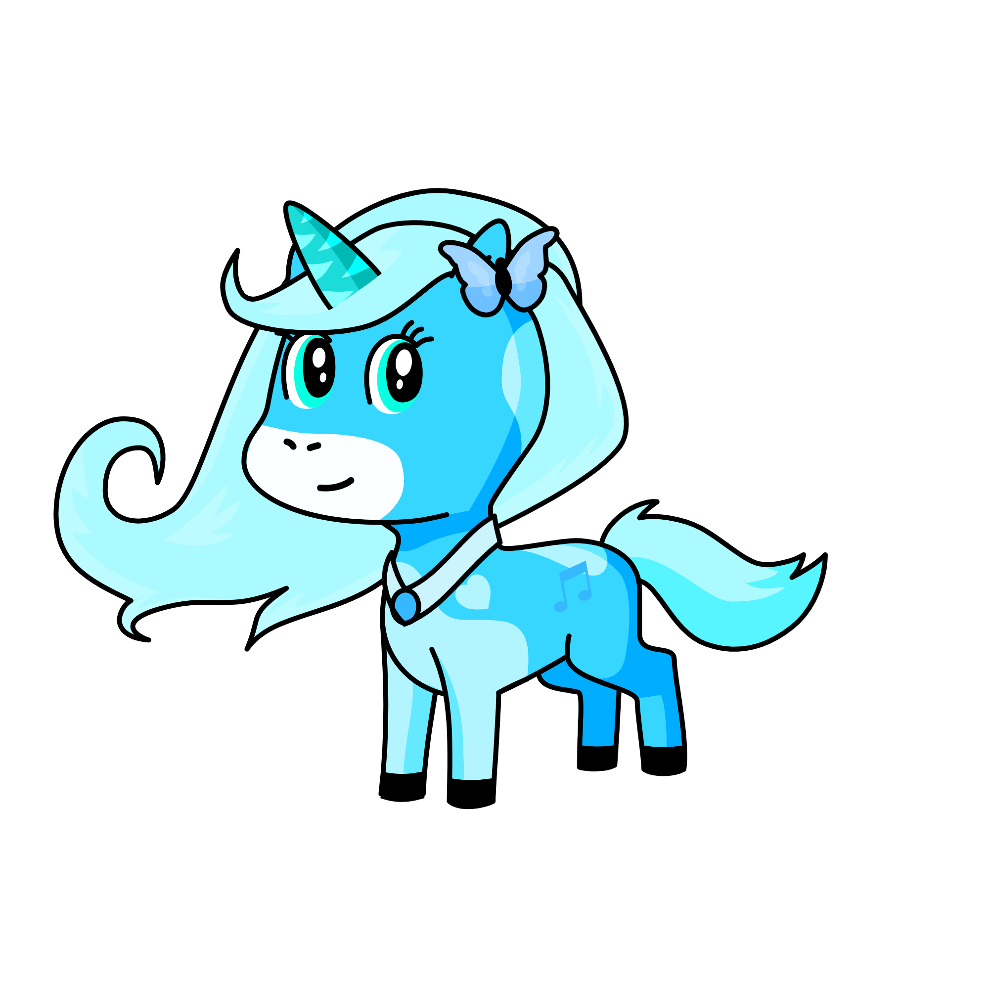 Winter, the unicorn