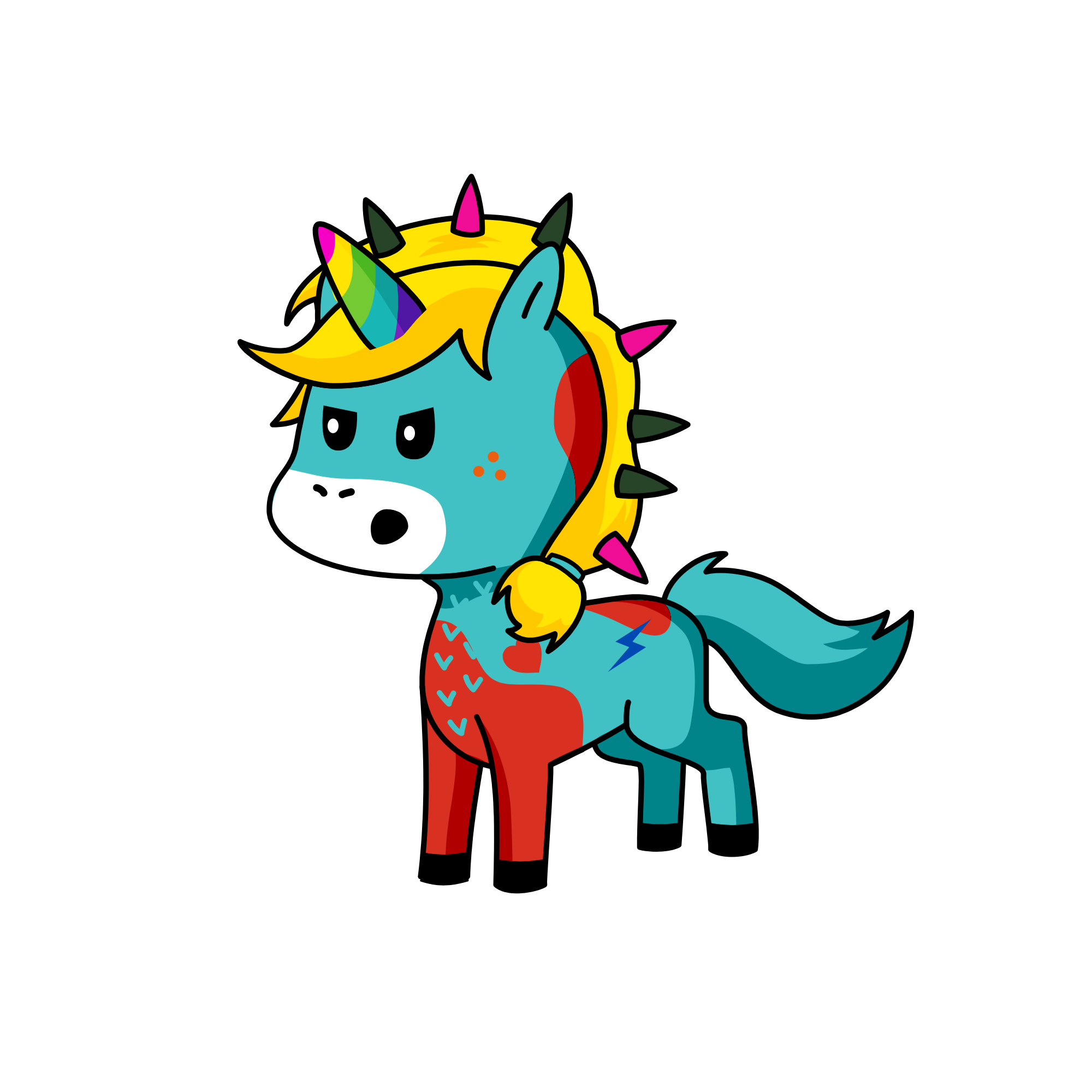 Lightning, the unicorn