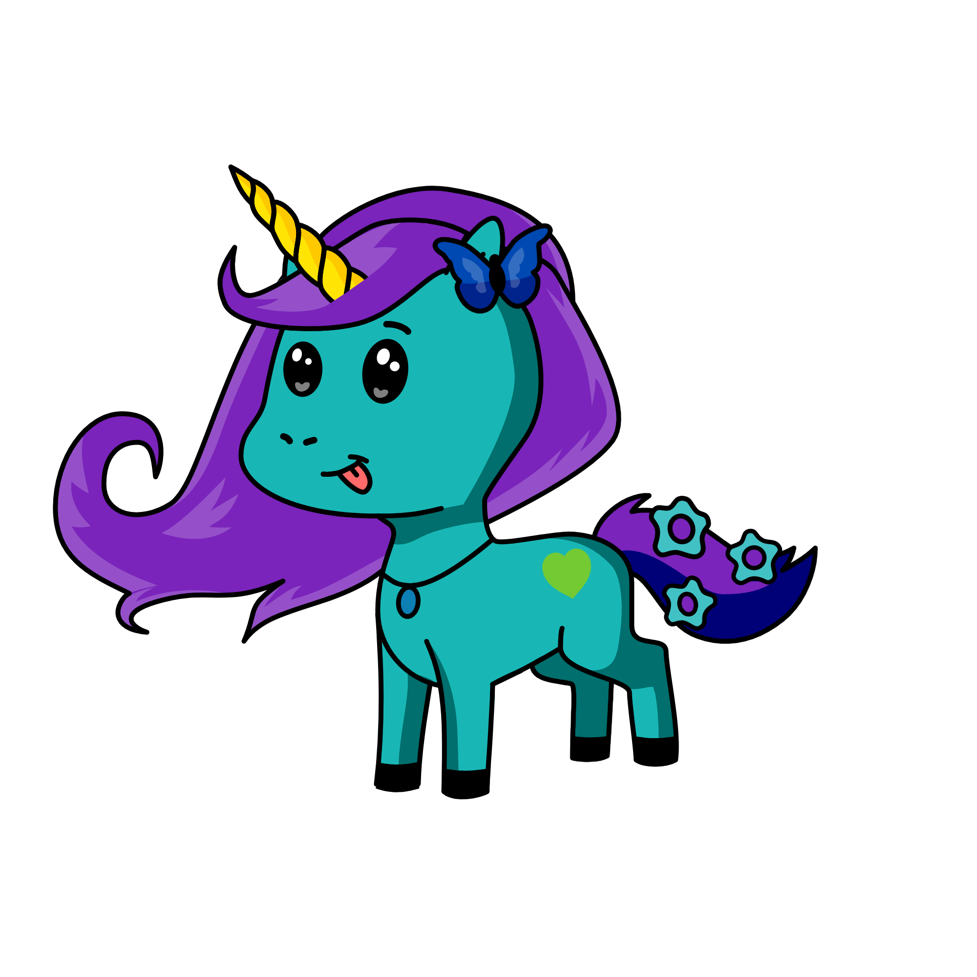 LAvender, the unicorn