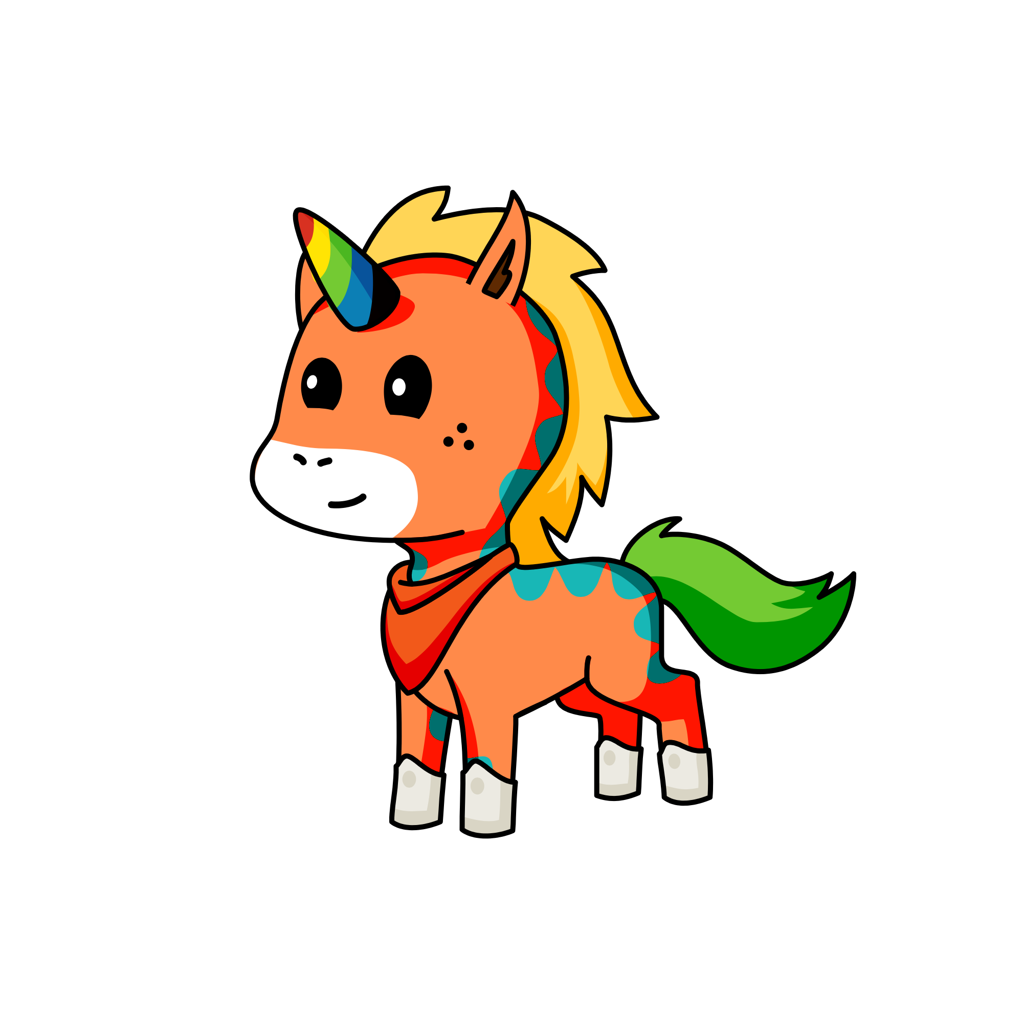 1-9, the unicorn