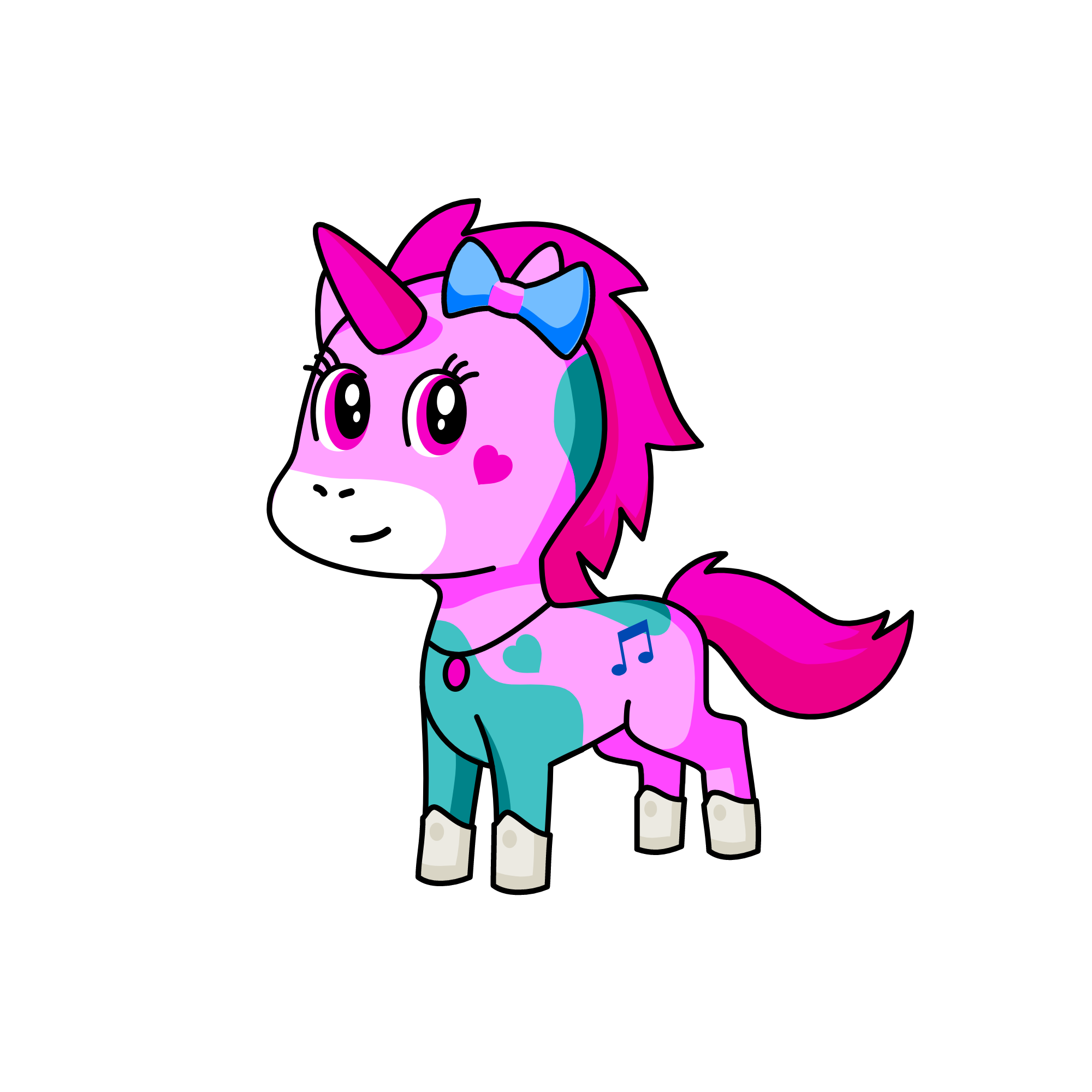 Pinky, the unicorn