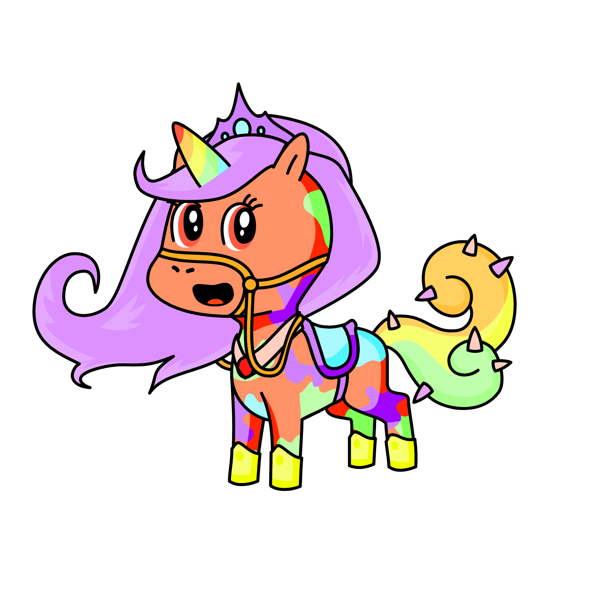 neon, the unicorn