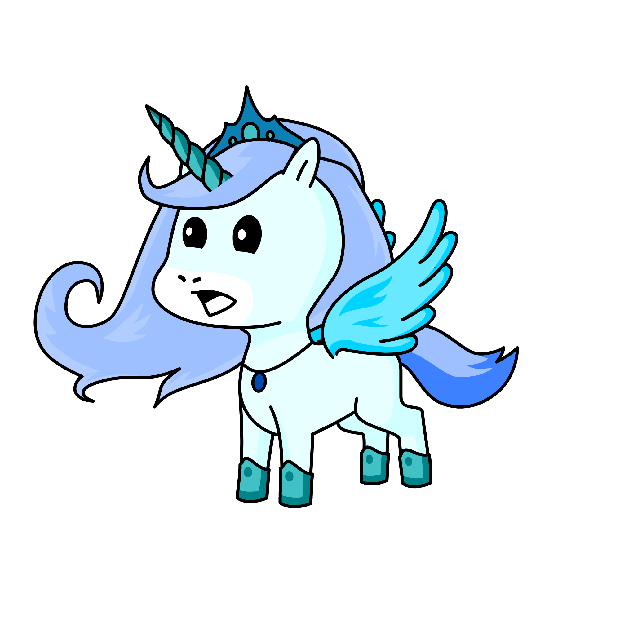 Queen Snowfall, the unicorn