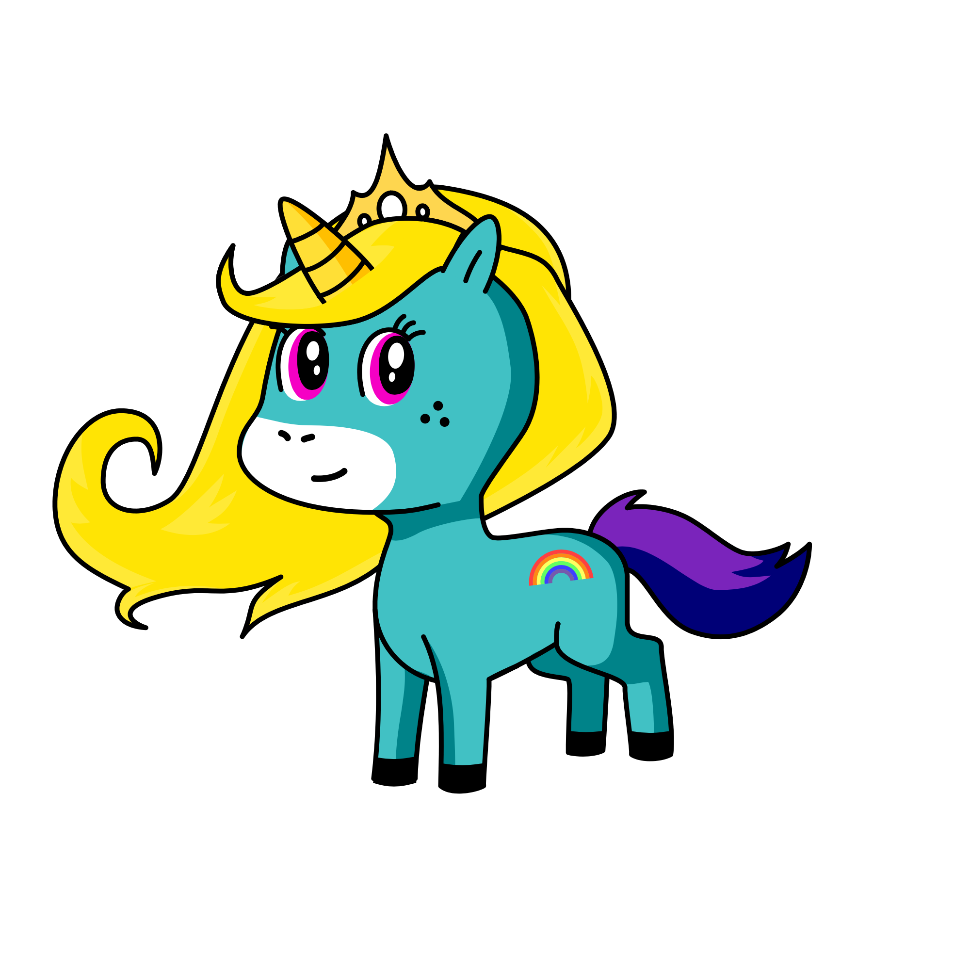 Cupcake, the unicorn