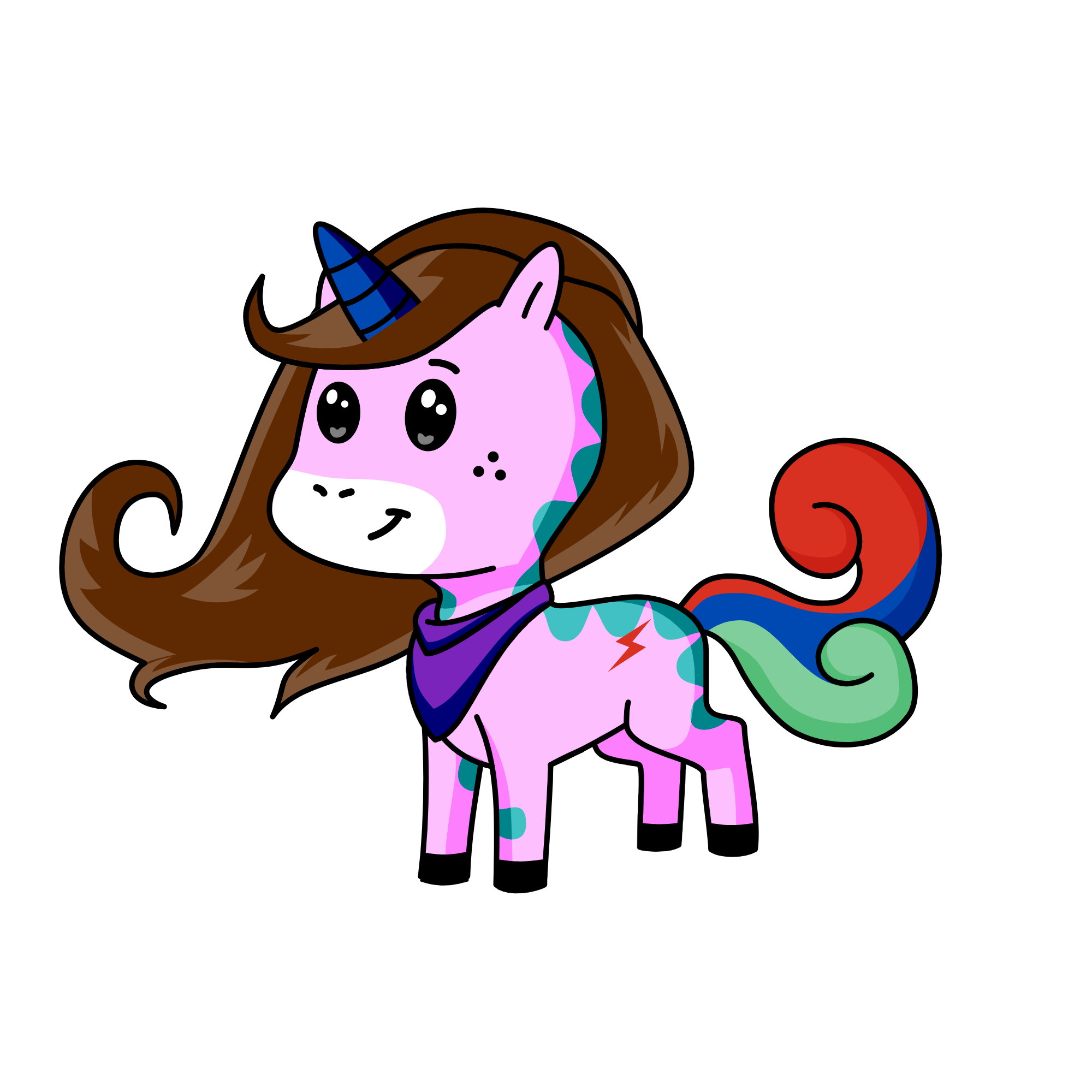 Flashy Fanny, the unicorn