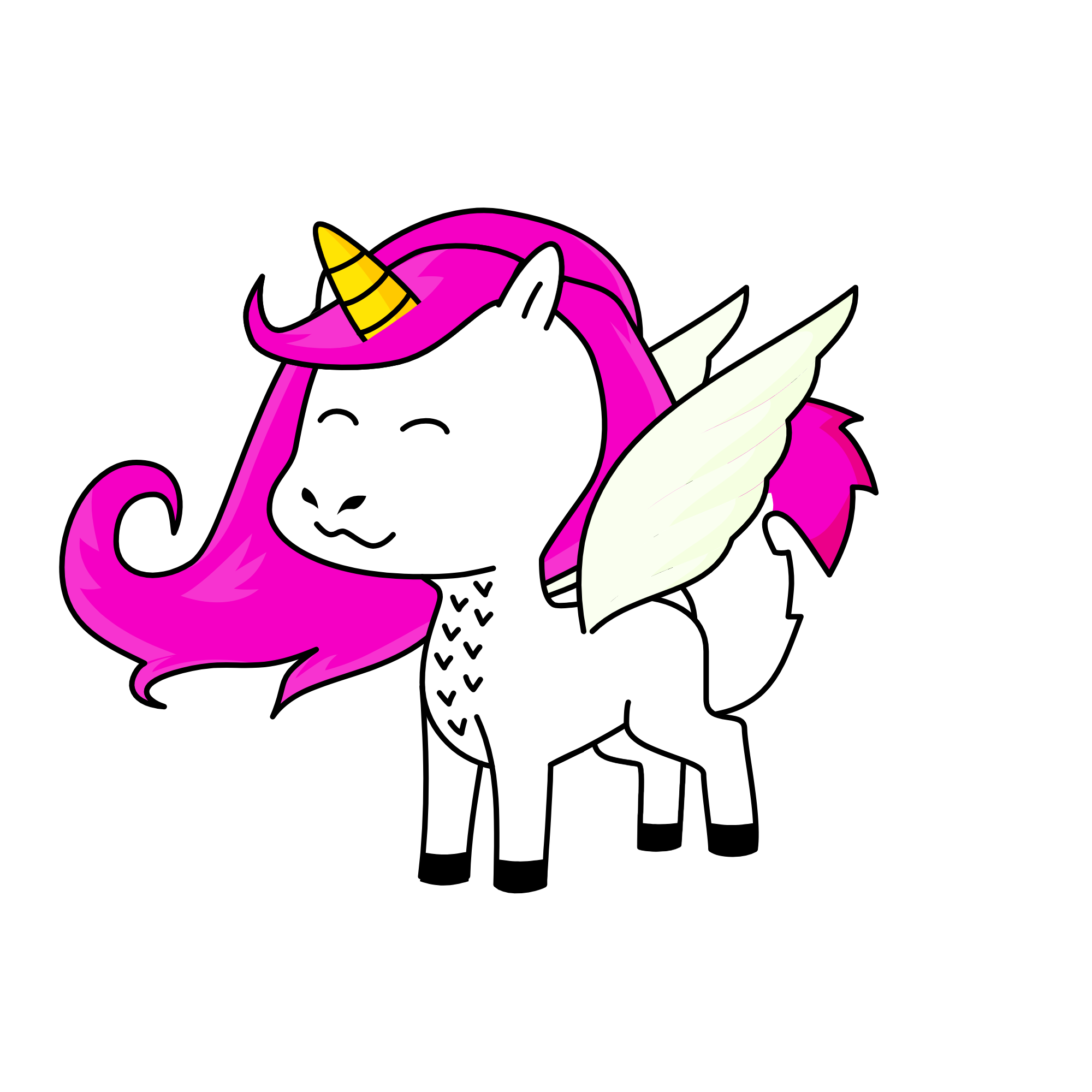 my first wings-horn unicorn!, the unicorn