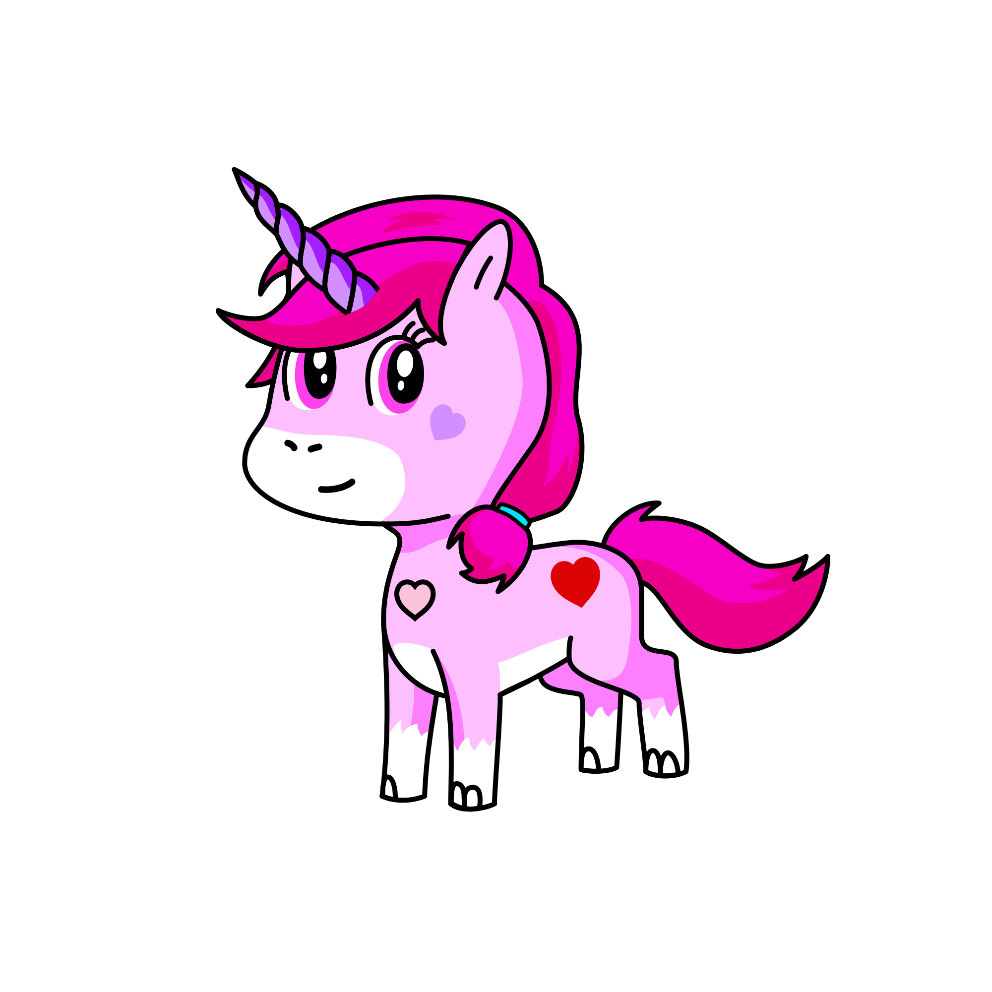 Pinky, the unicorn