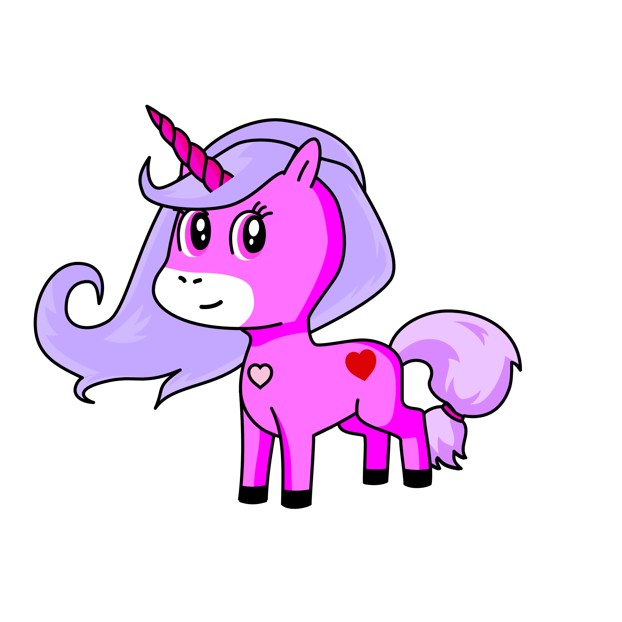 Pinky, the unicorn