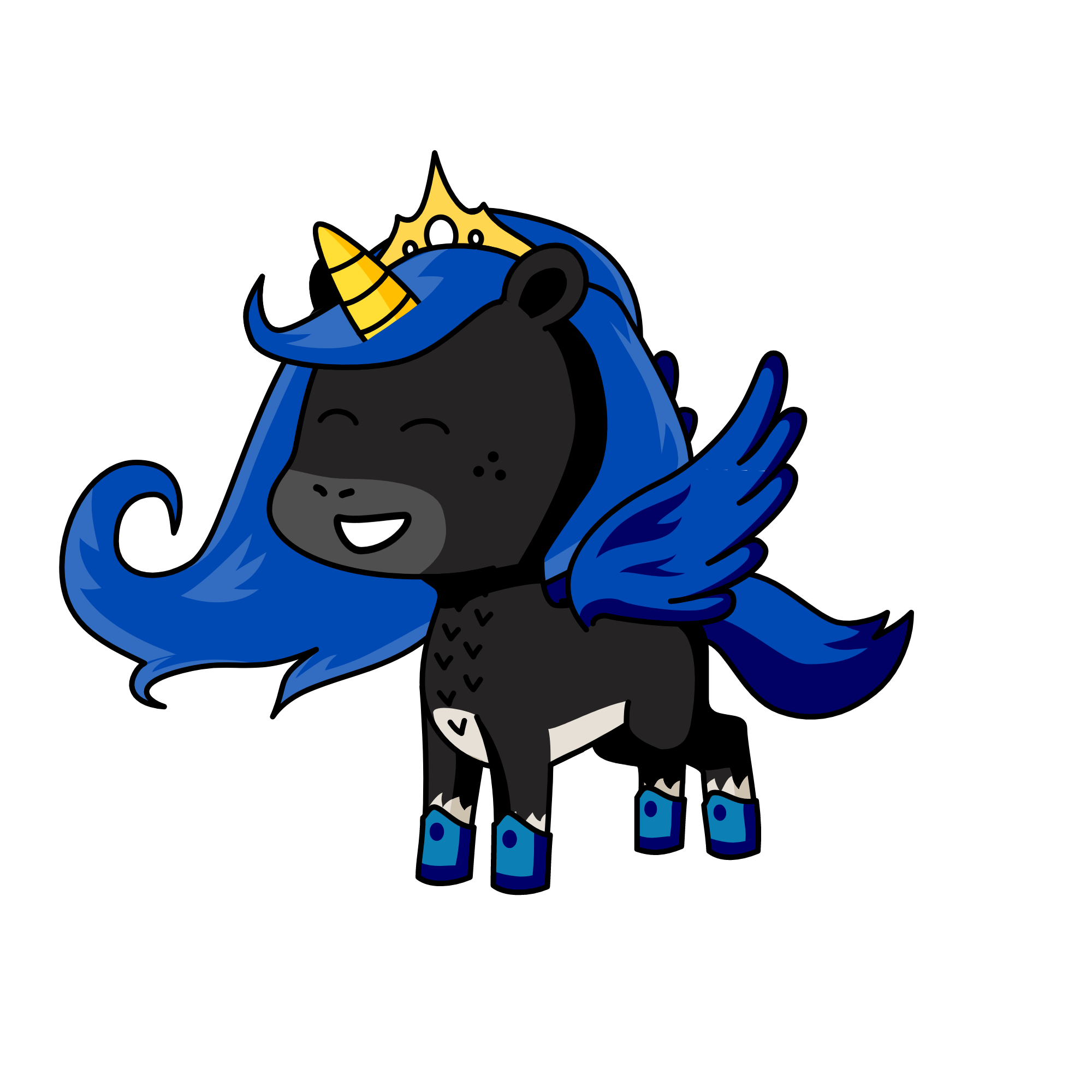 Princes luna, the unicorn
