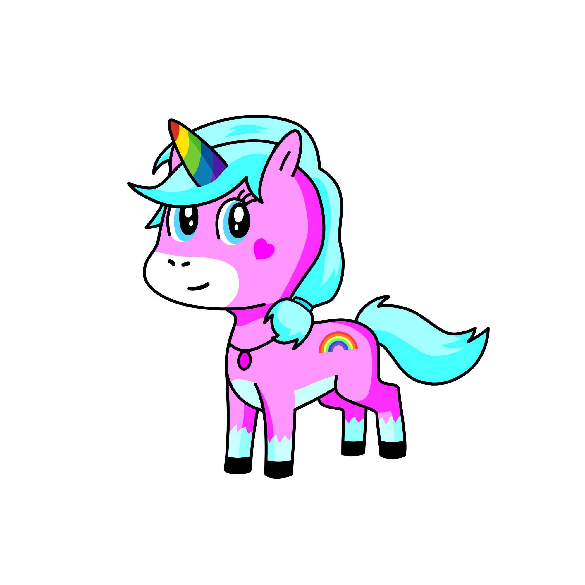 Rainbow Dash, the unicorn