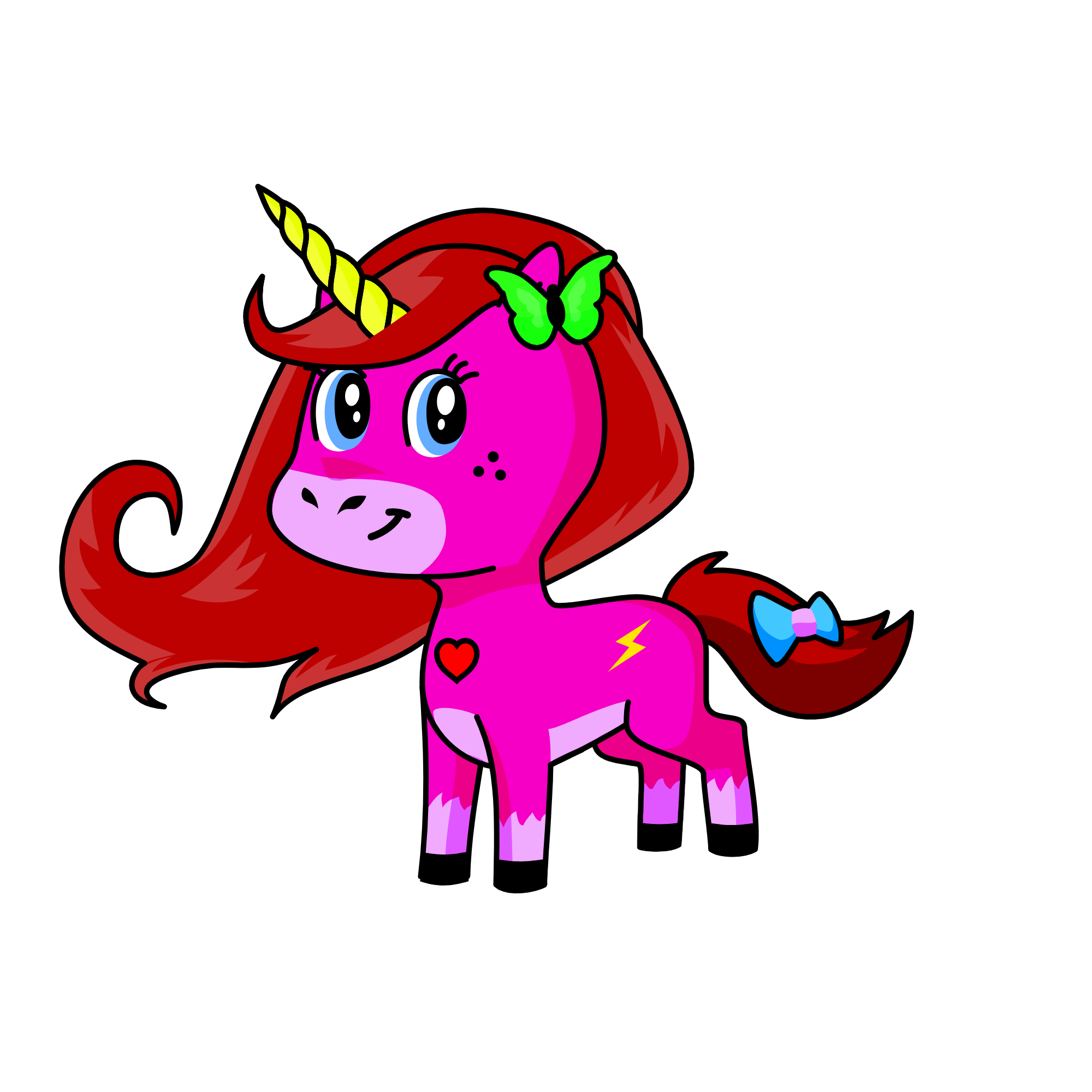 RÁPIDA., the unicorn