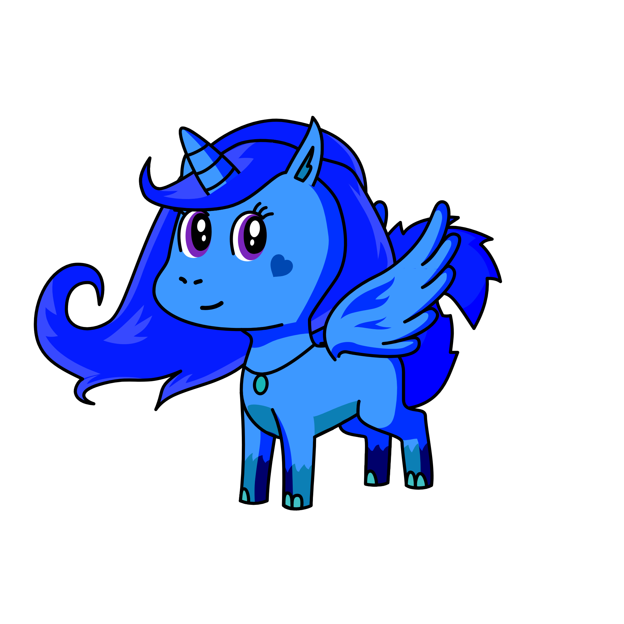 Moonlight, the unicorn