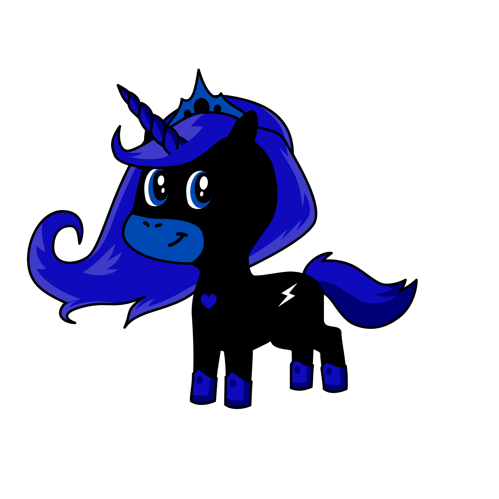 Wolf, the unicorn