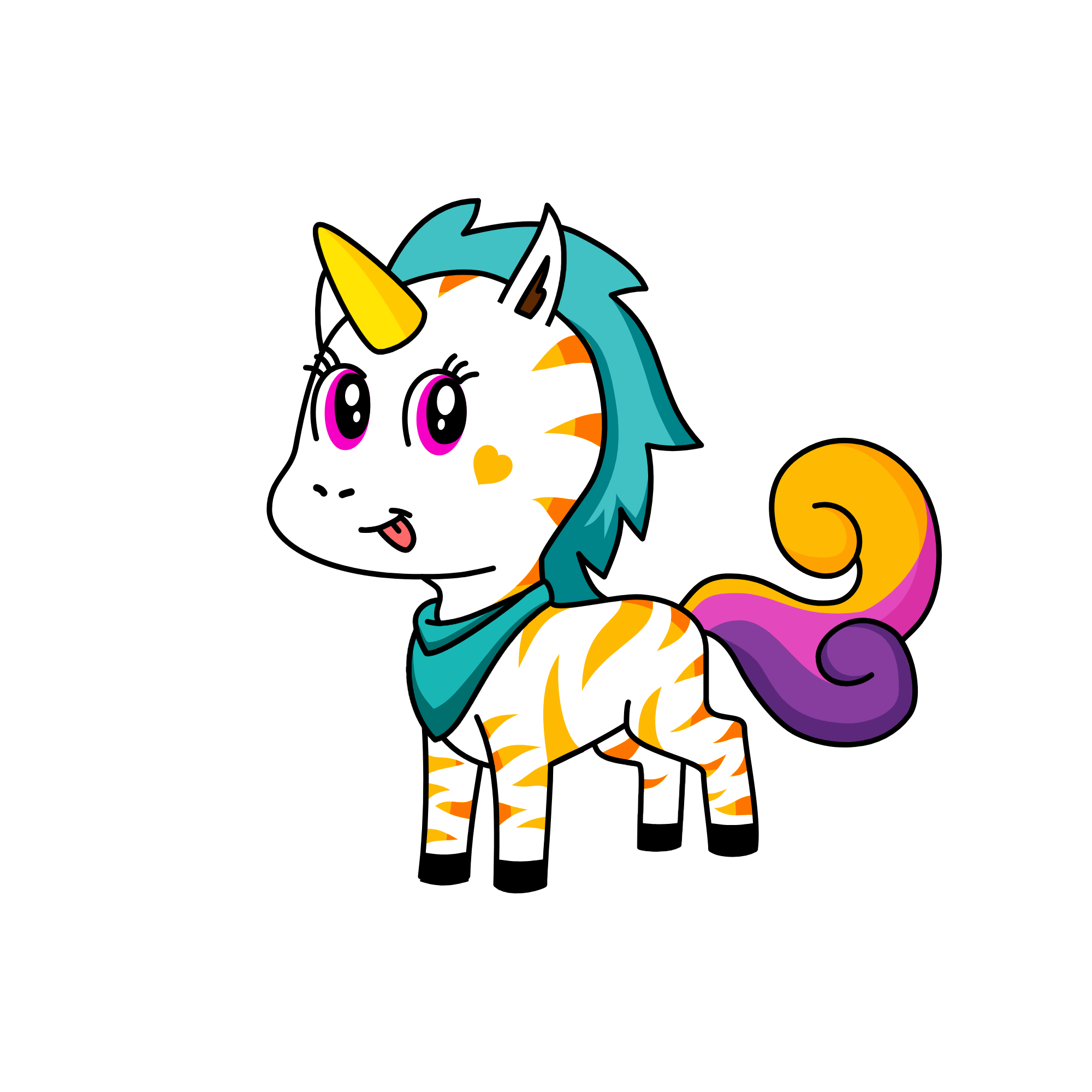 Stripey, the unicorn