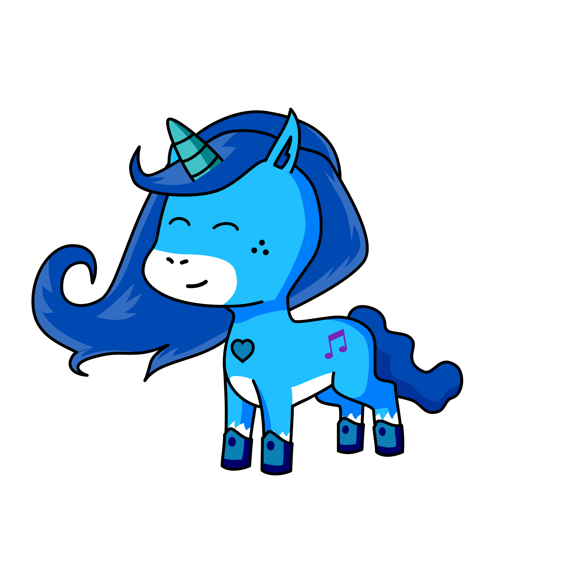 Dewdrop, the unicorn
