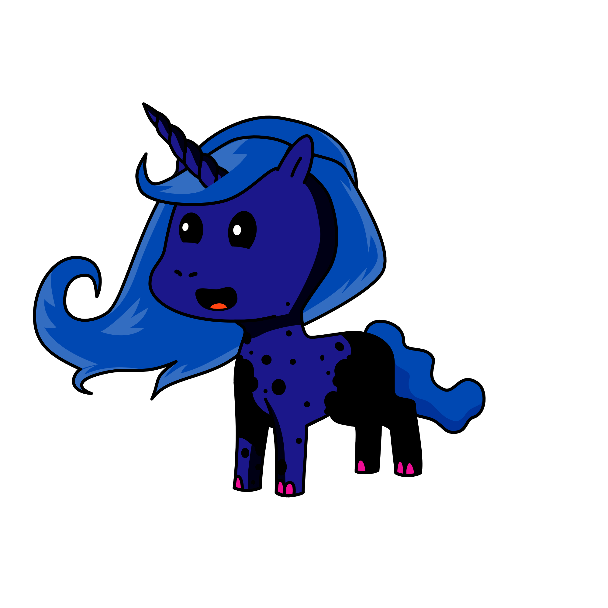 Princess luna, the unicorn