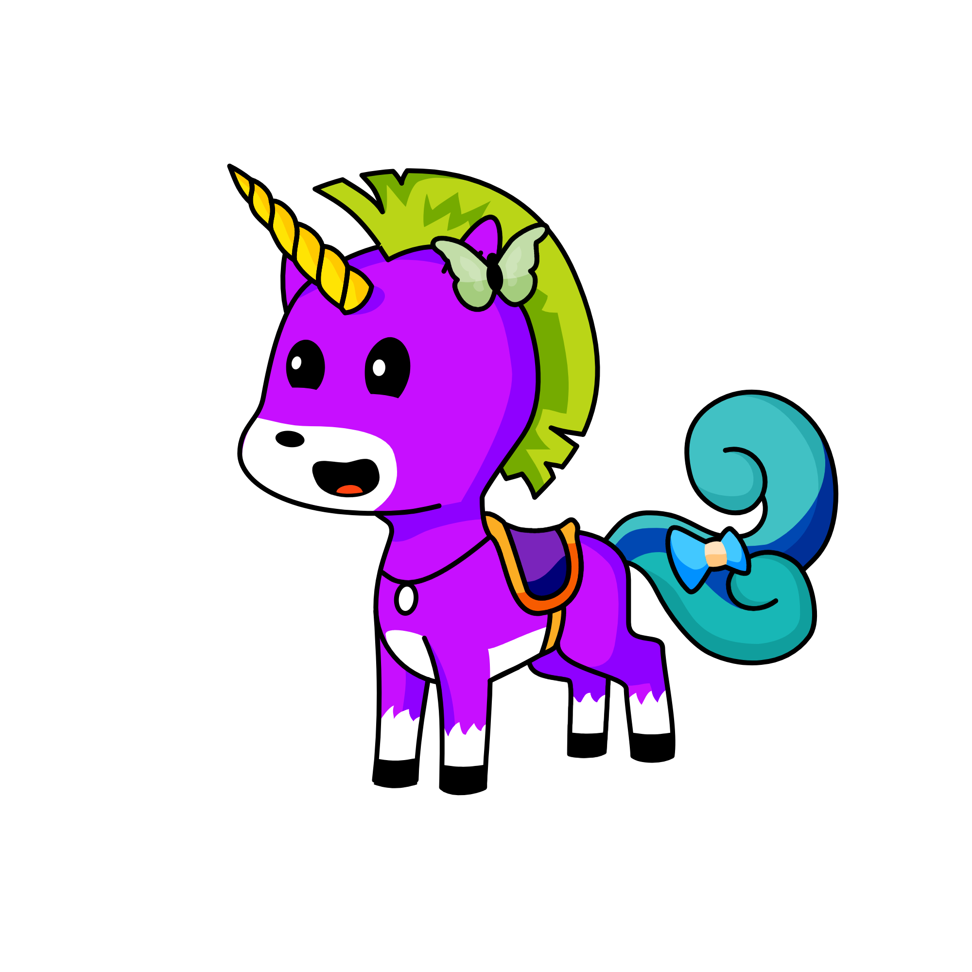 Brave Corny Horn, the unicorn