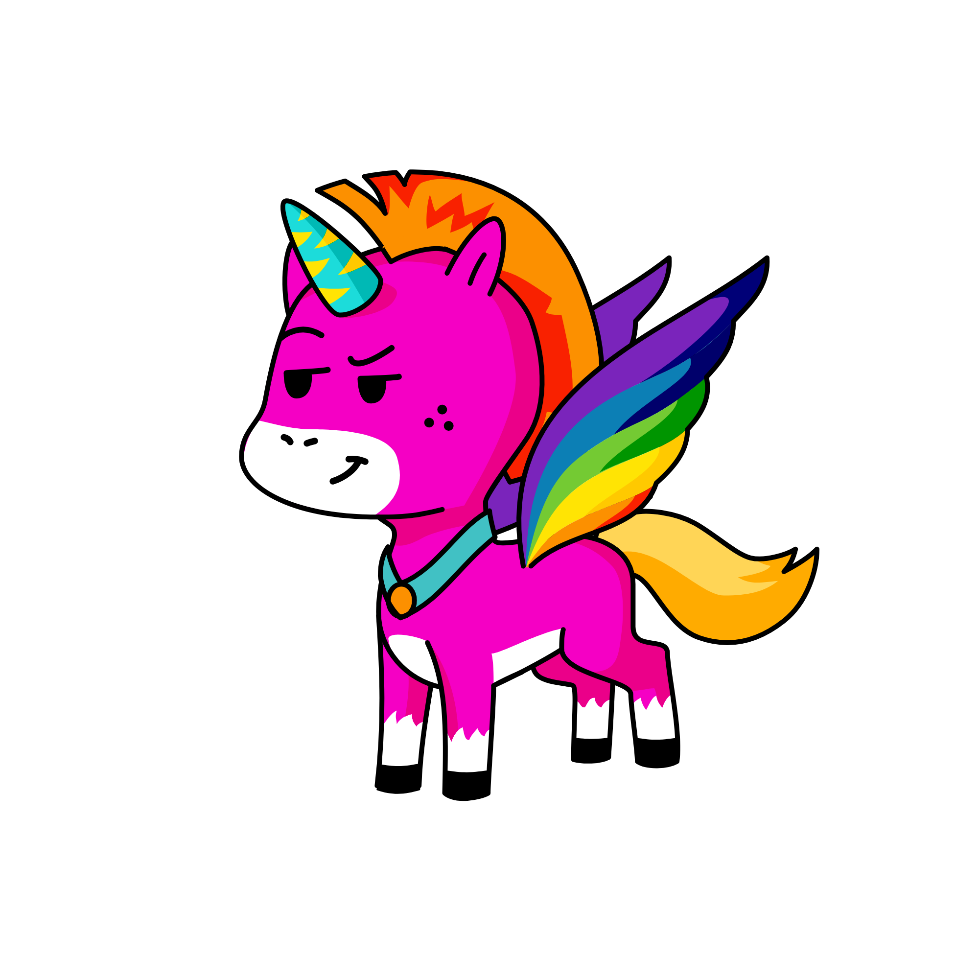 t v thdsjtshh her, the unicorn