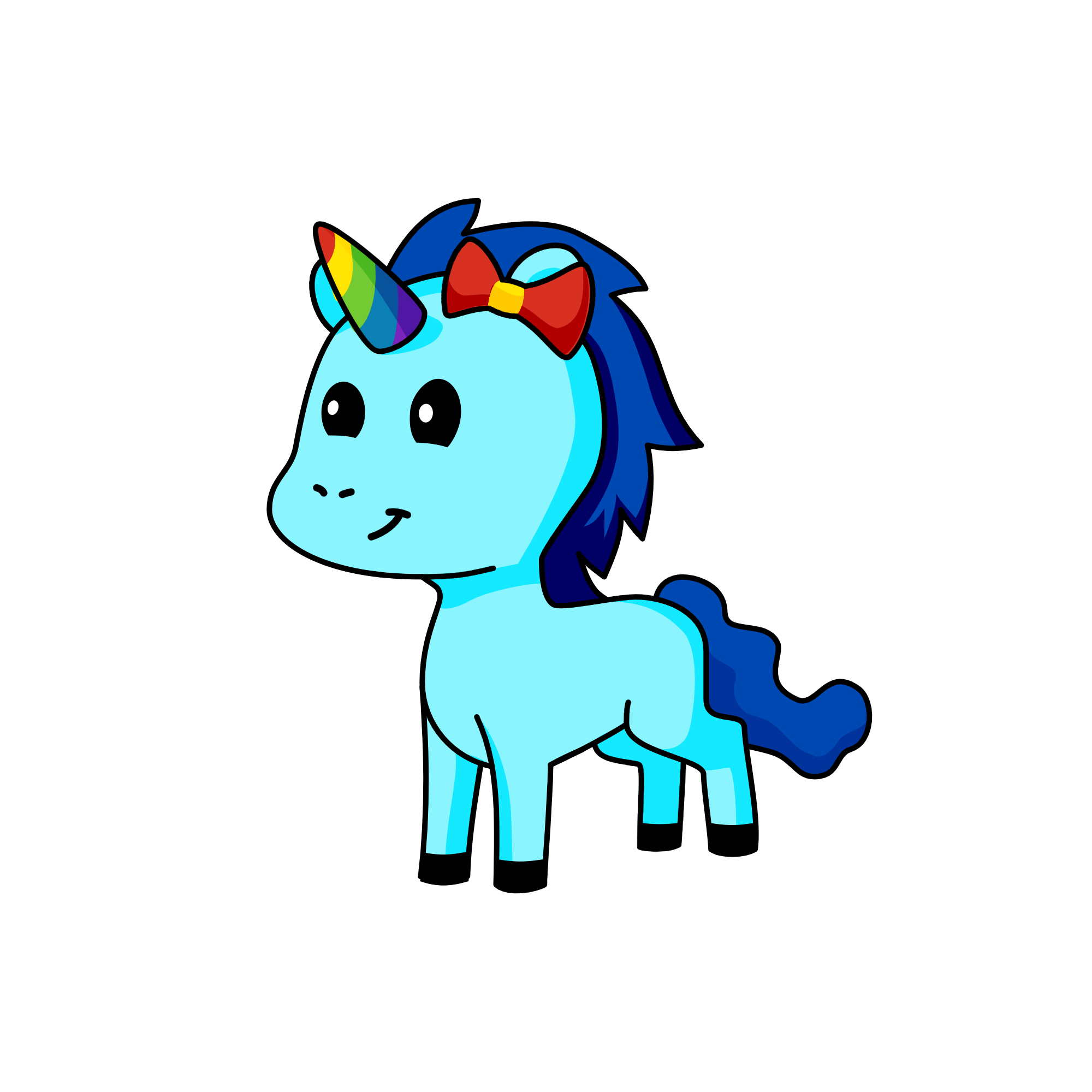 Cloudy, the unicorn