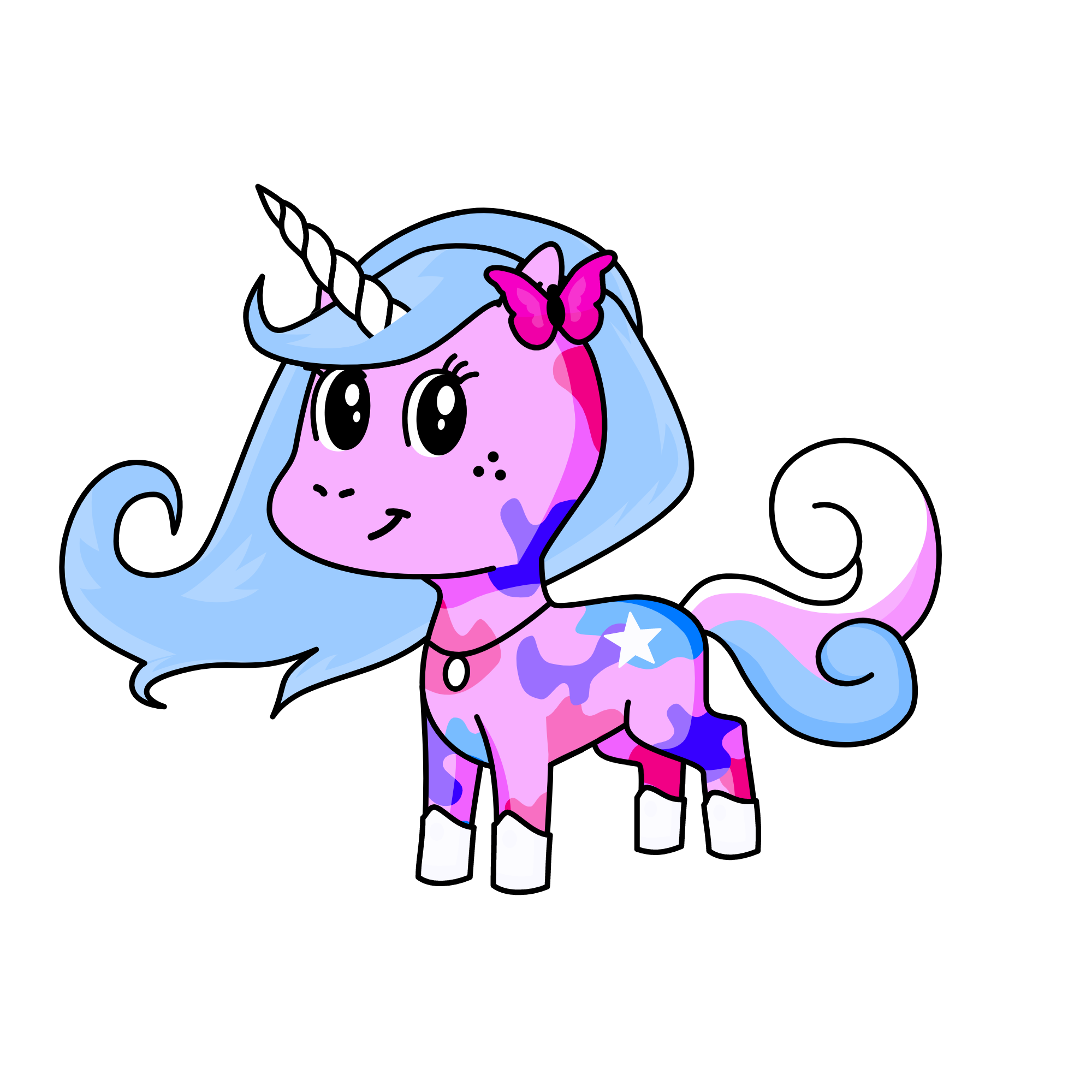 Candy, the unicorn