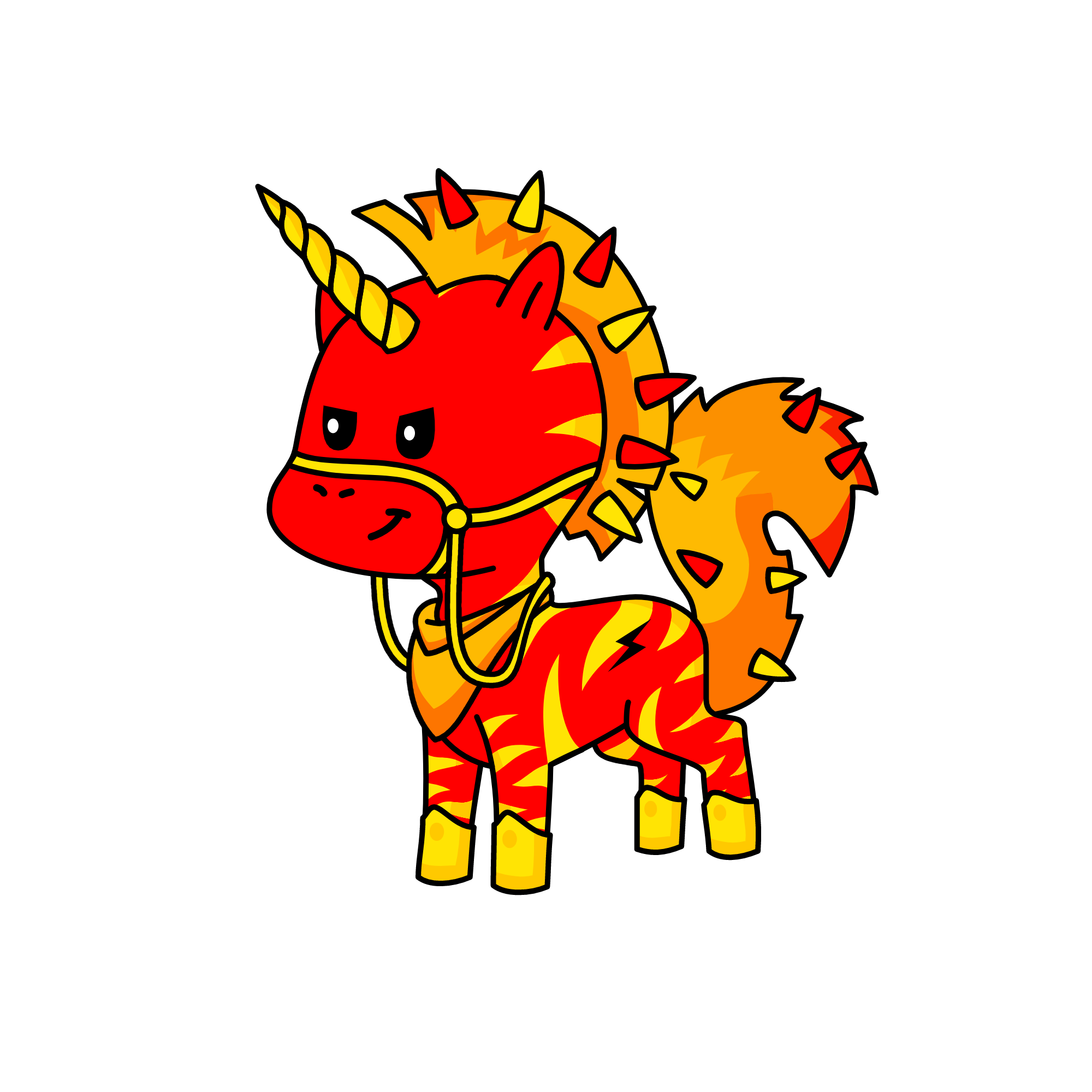 Fire, the unicorn