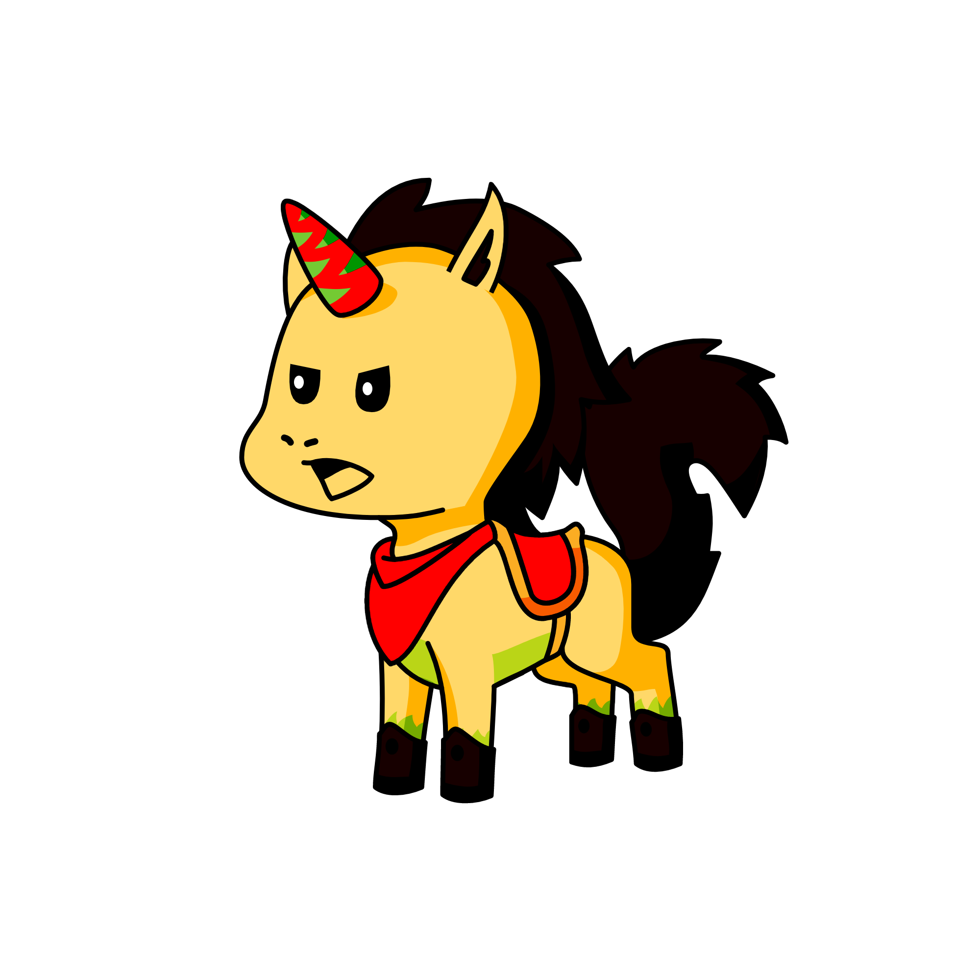 teen titans Robin, the unicorn