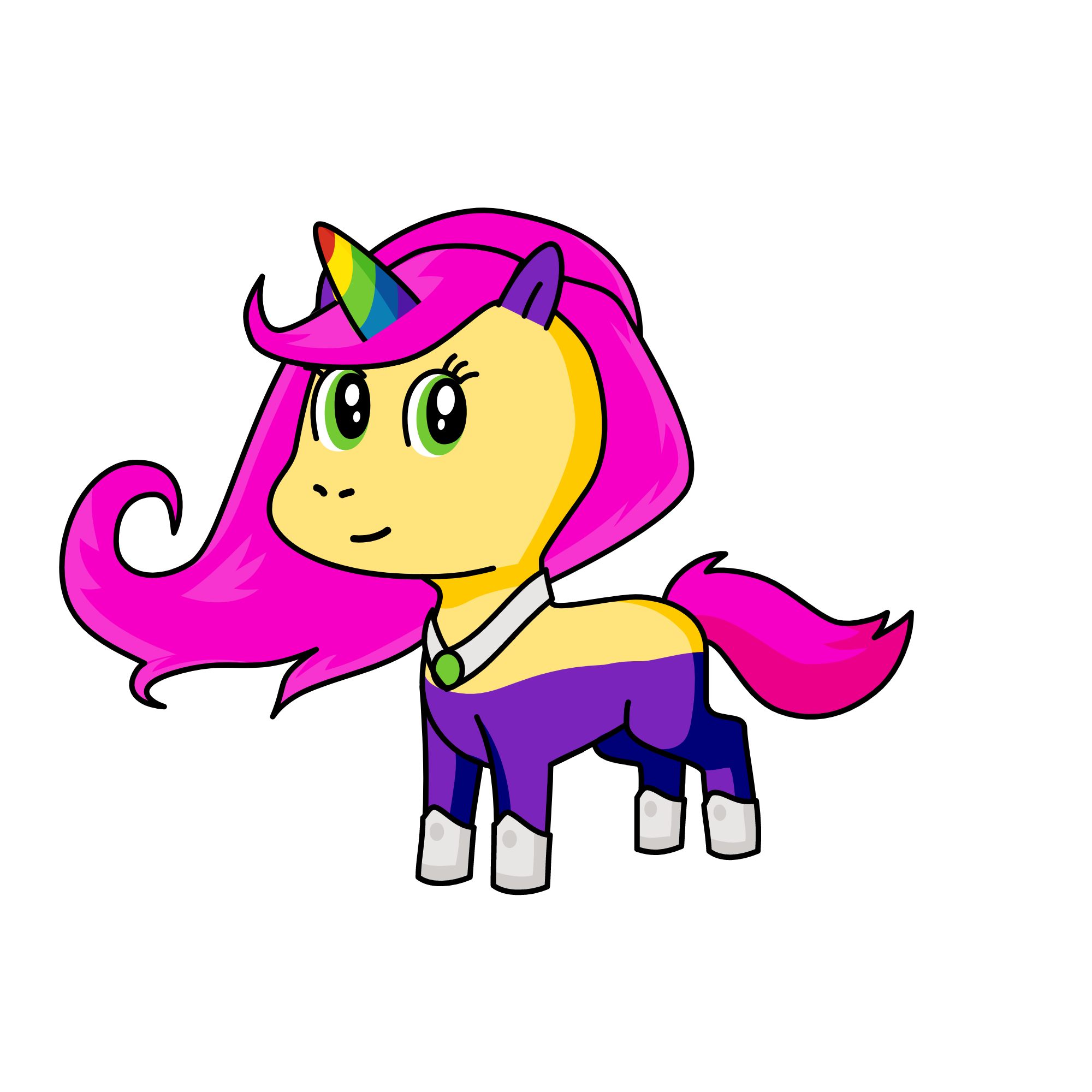 teen titans Starfire, the unicorn