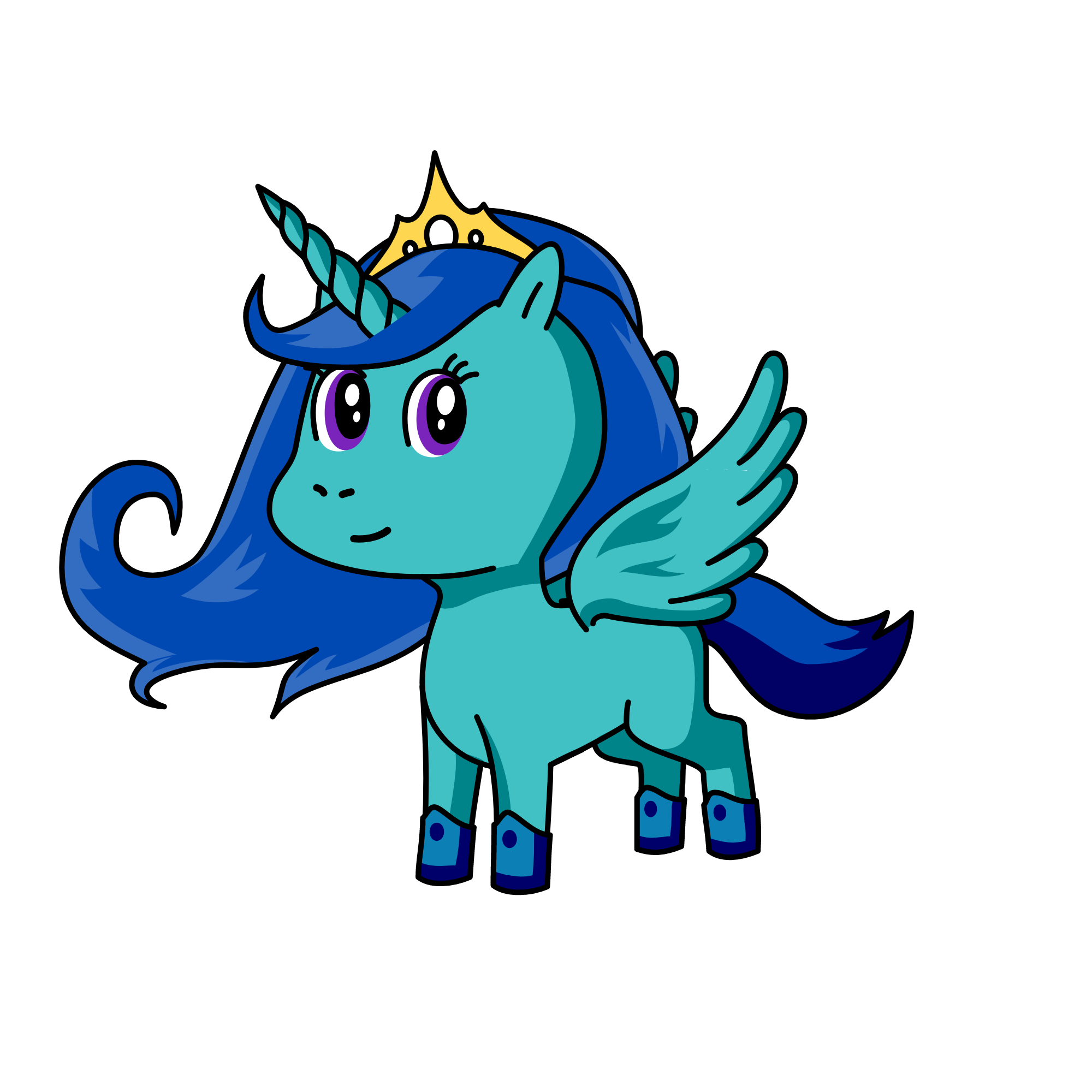 Snowy, the unicorn