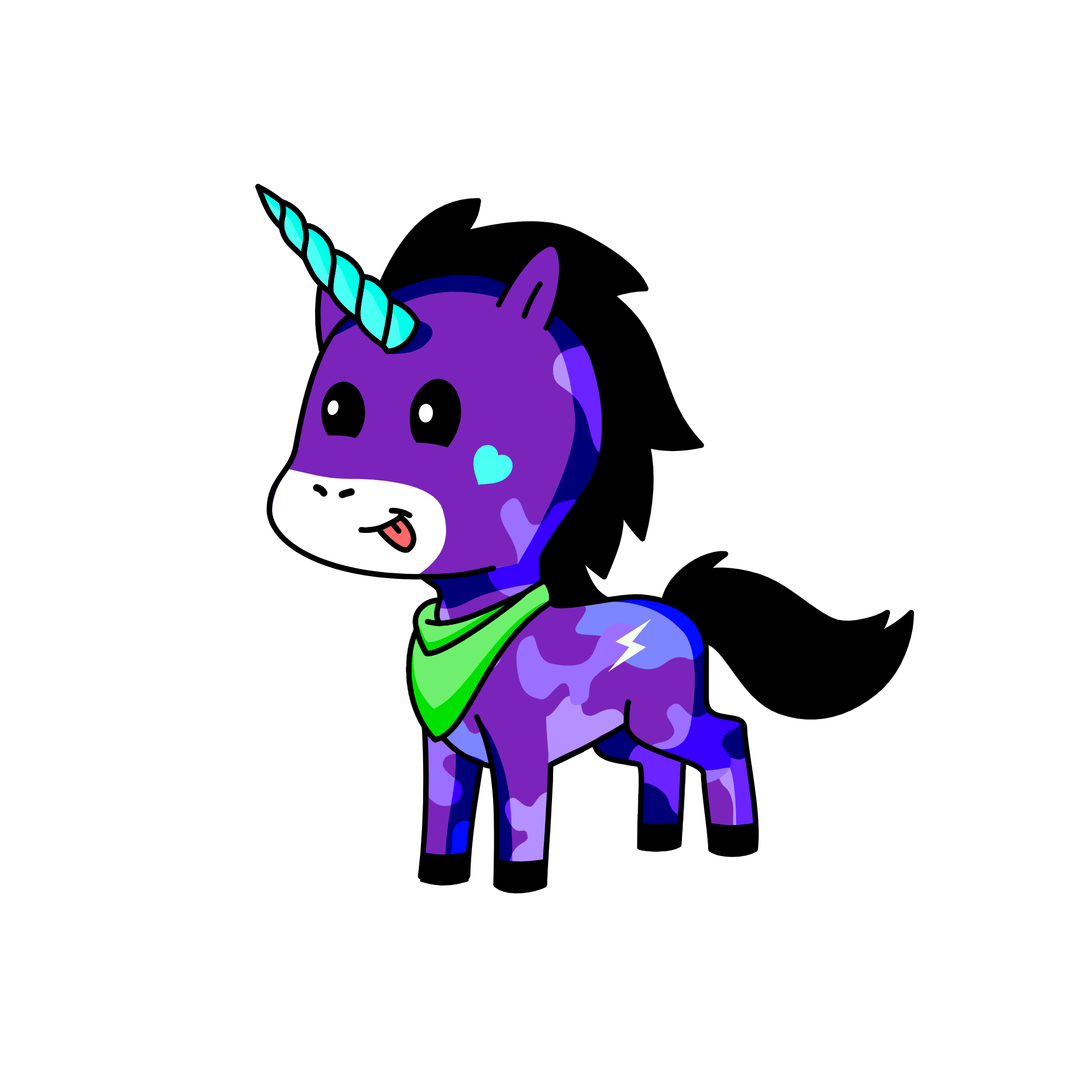 Midnight, the unicorn